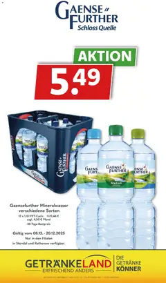 Getränkeland Berlin - Brandenburg ab 08.12.2025 gültig | Seite: 12 | Produkte: Limetten, Mineralwasser, Limette