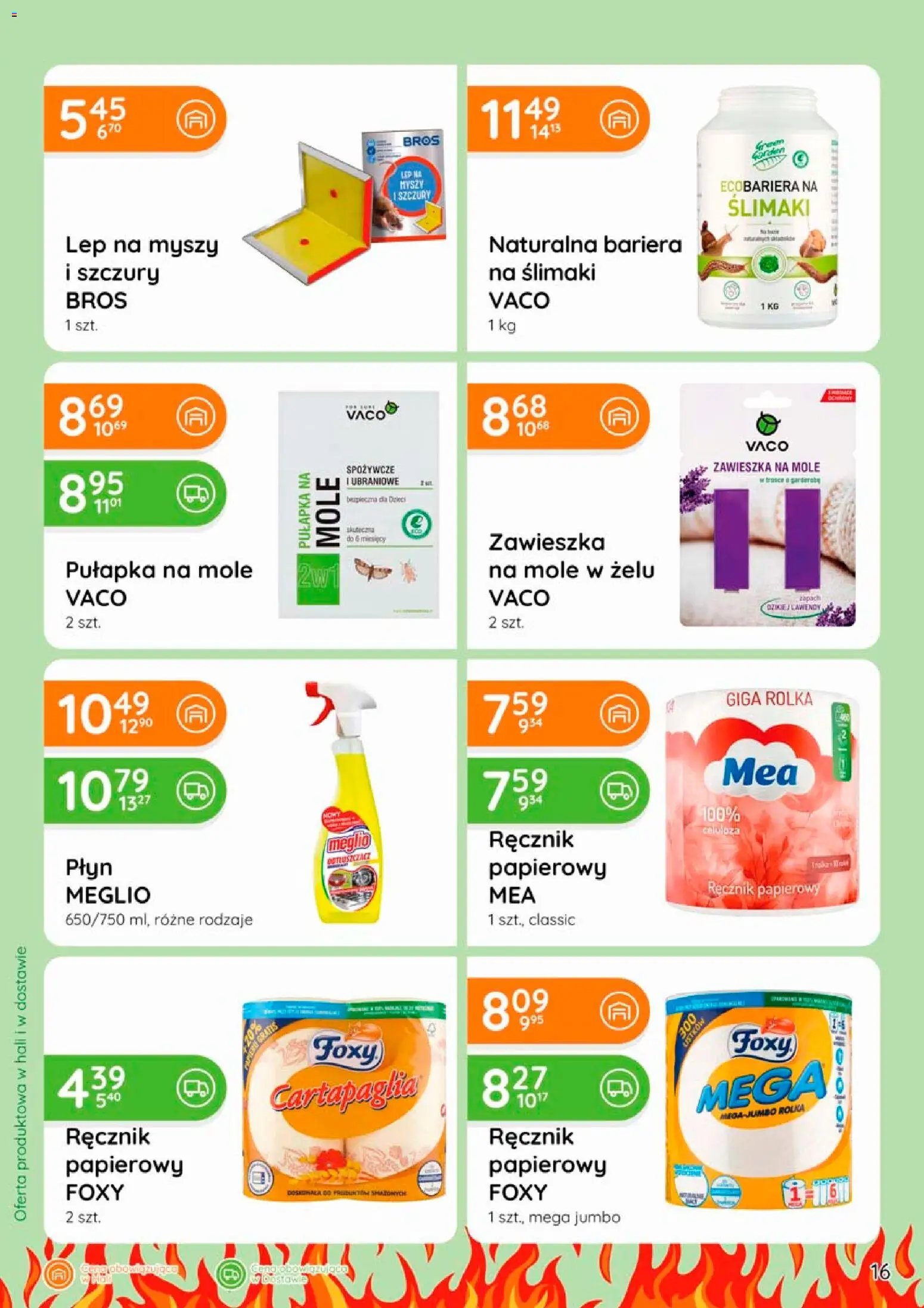 Eurocash gazetka - Grill od 09.04.2026 | Strona: 16 | Produkty: Meglio, Zapach, Ręcznik papierowy