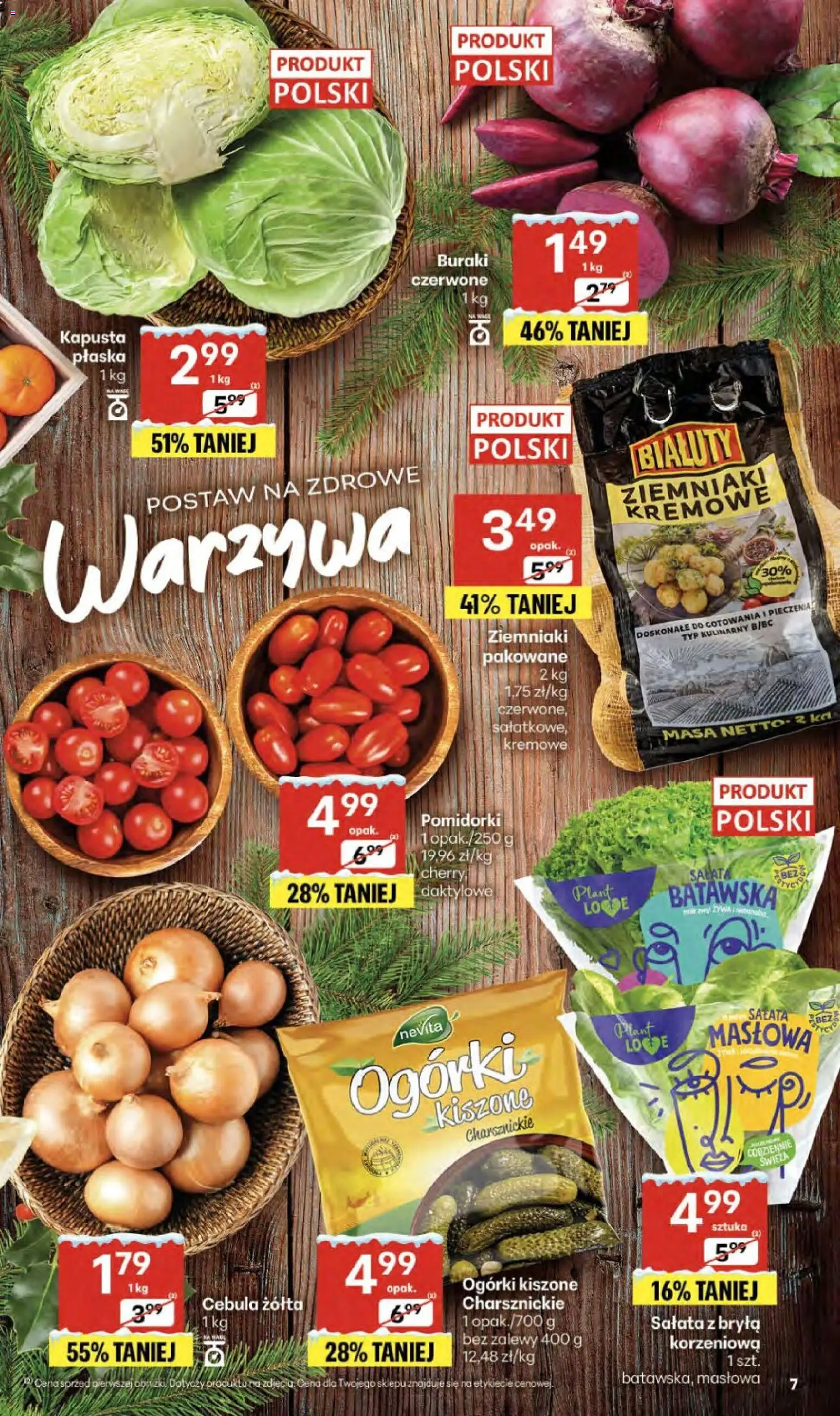 Delikatesy Centrum Gazetka od 18.12.2025 | Strona: 7 | Produkty: Buraki, Ogórki, Ziemniaki, Warzywa