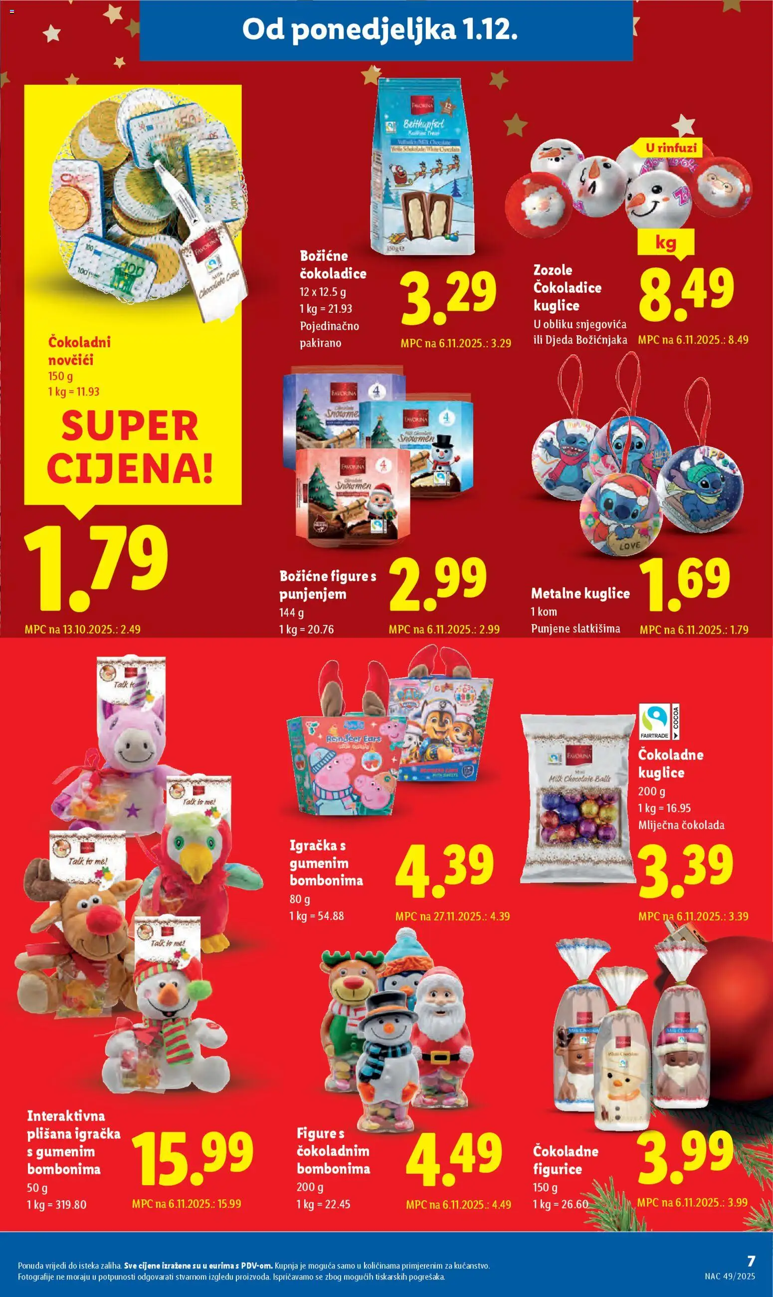 Lidl katalog | vrijedi od 01.12.2025 | Stranica: 7 | Proizvodi: Čokolada