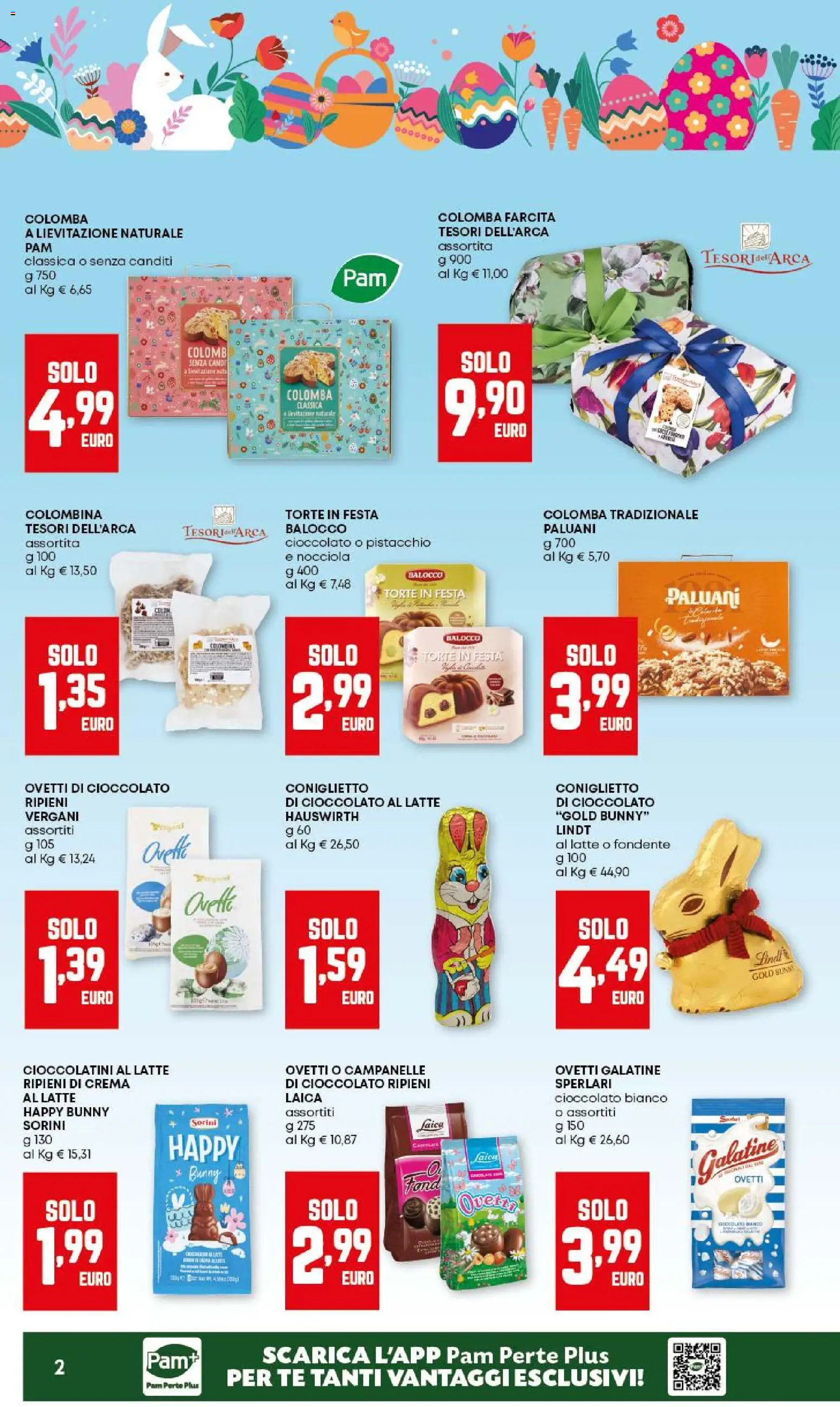 Volantino PAM del 12.03.2026 | Pagina: 2 | Prodotti: Crema, Tè, Latte, Cioccolatini