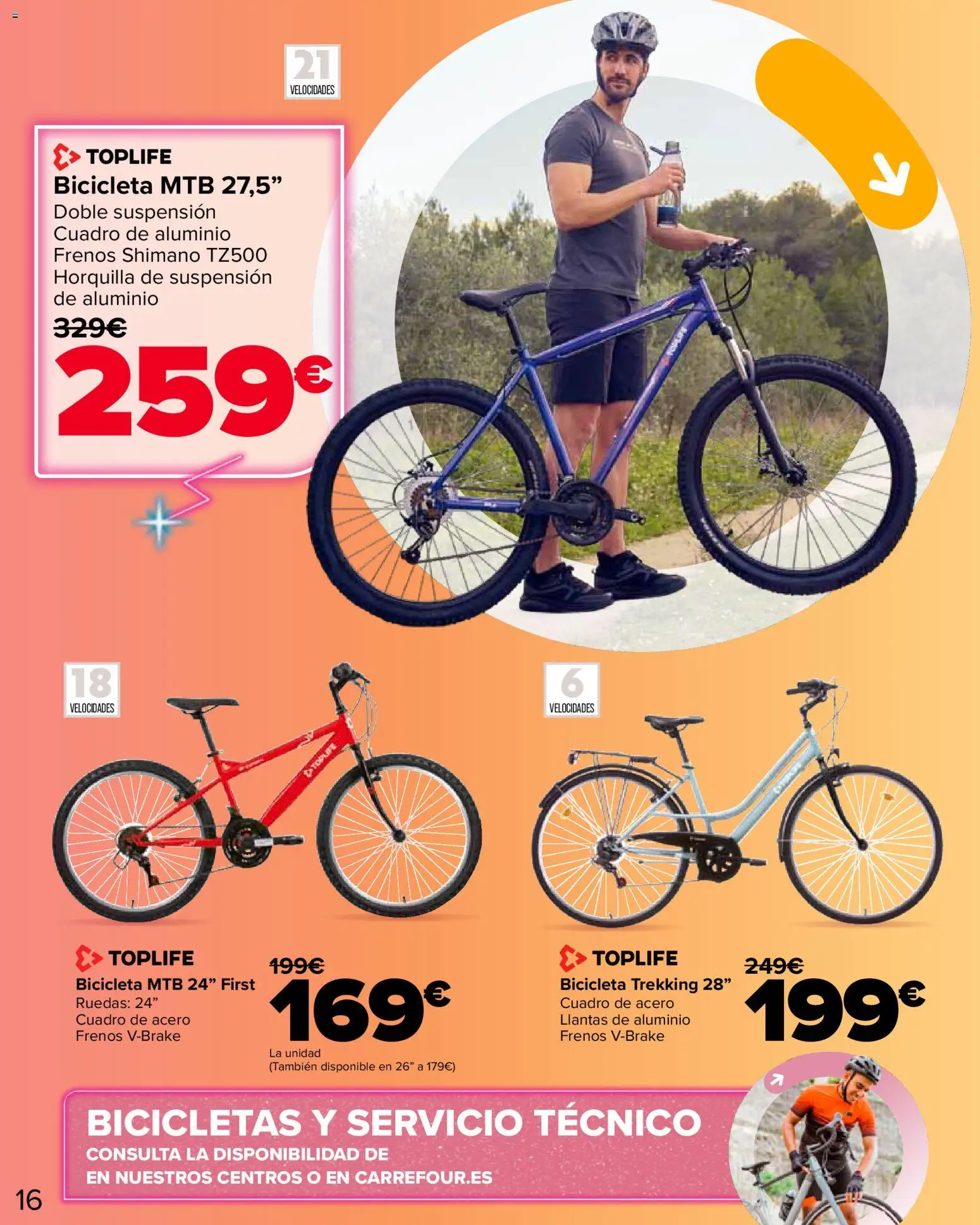 Carrefour Ocio │ válido desde el 11.03.2026 | Página: 16 | Productos: Horquilla, Bicicleta