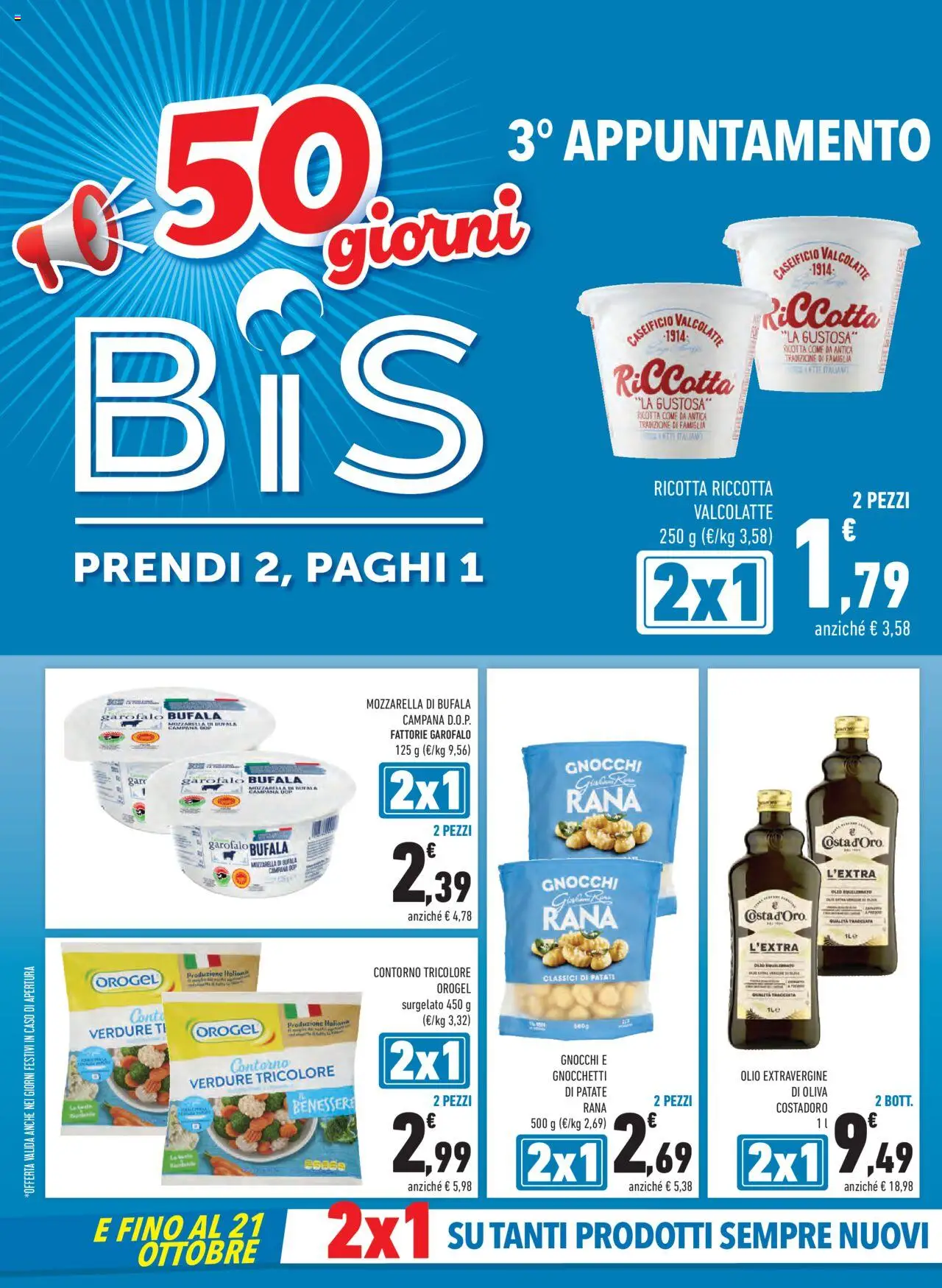 Volantino Conad del 24.09.2025 | Pagina: 4 | Prodotti: Patate, Olio, Gnocchi, Gnocchetti