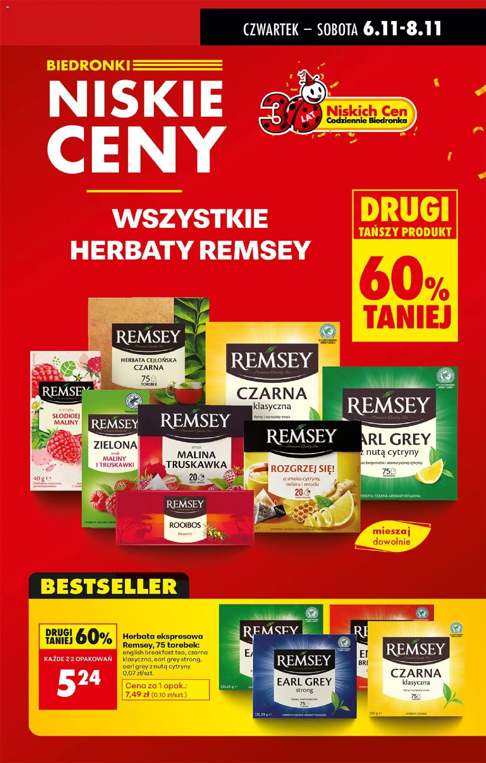 Biedronka gazetka - Oferta w tym tygodniu od 06.11.2025 | Strona: 9 | Produkty: Malina, Maliny, Herbata, Truskawki