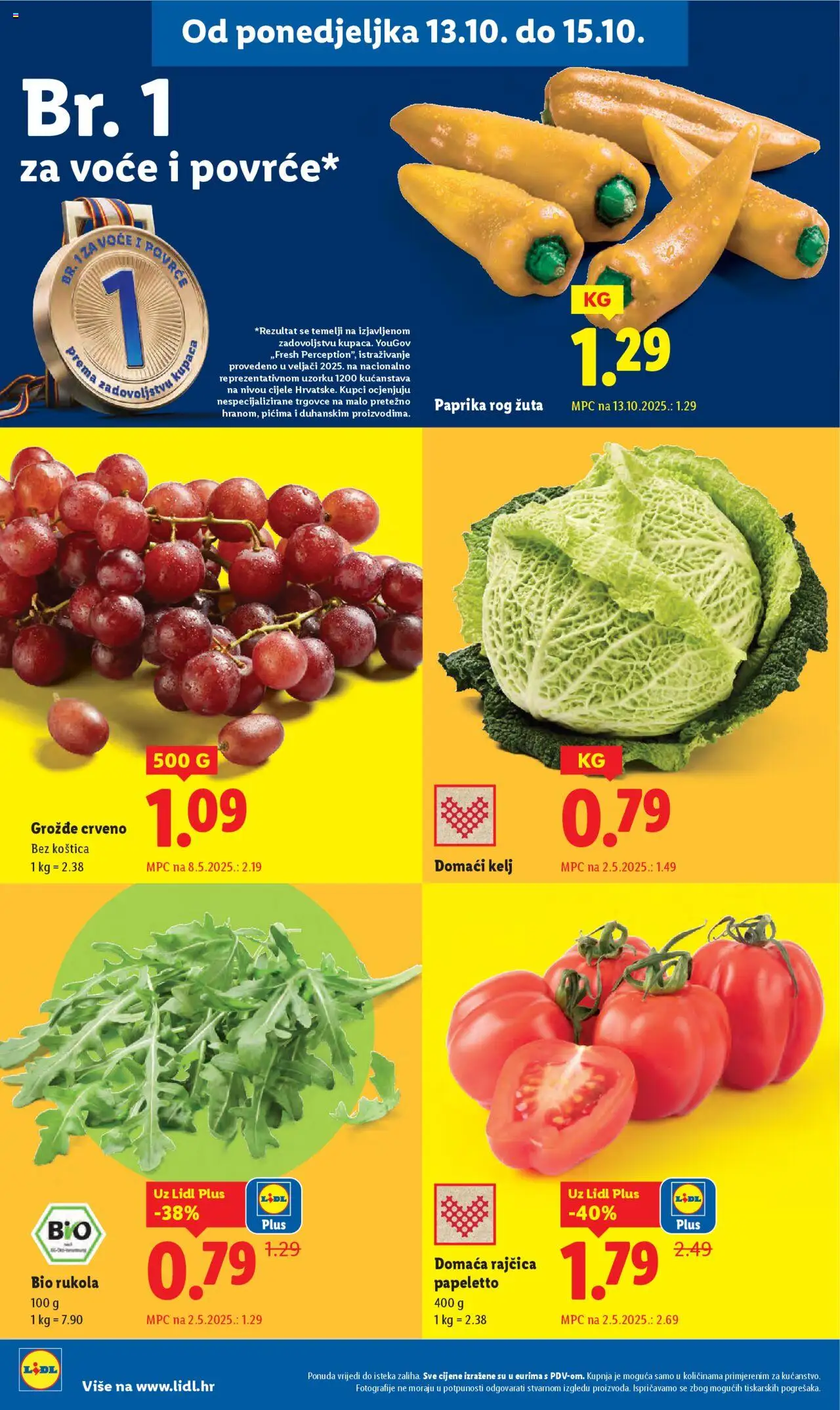 Lidl katalog | vrijedi od 13.10.2025 | Stranica: 4 | Proizvodi: Kelj, Povrće, Voće, Grožđe