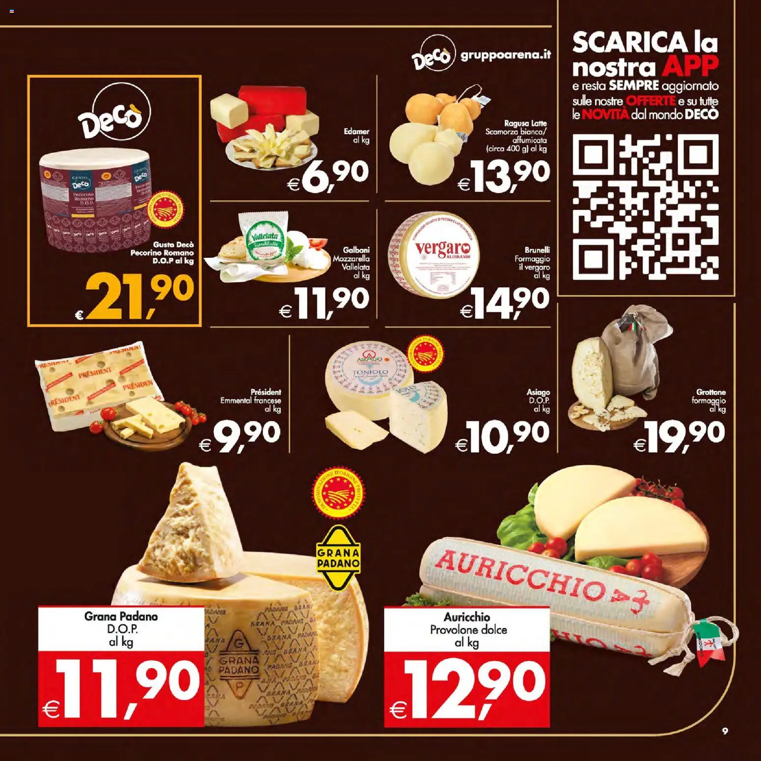 Volantino Decò del 13.02.2026 | Pagina: 13 | Prodotti: Latte, Formaggio, Pecorino Romano, Pecorino