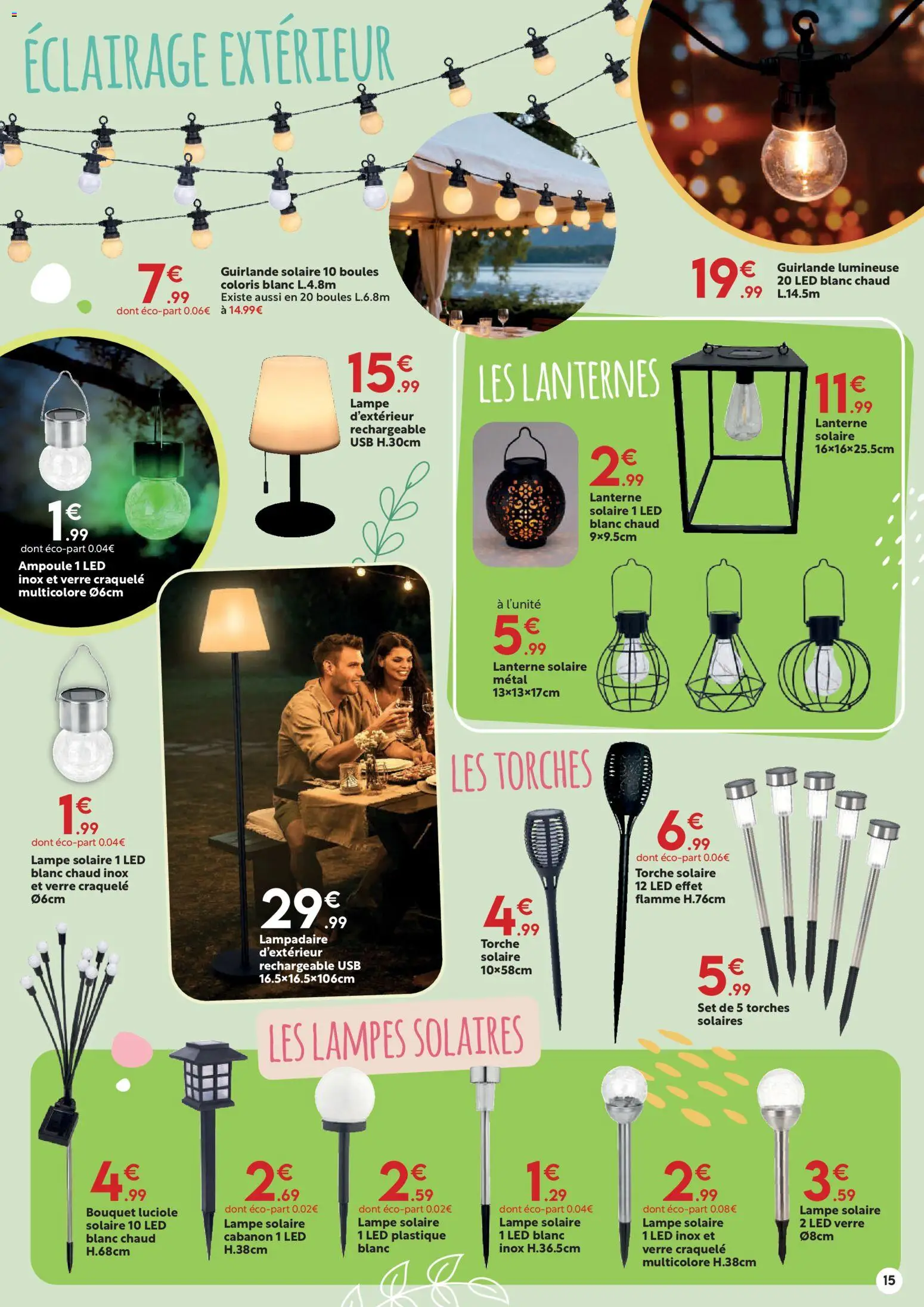 {H1} | Page: 15 | Produits: Guirlande lumineuse, Lampadaire, Lampe, Lampe solaire