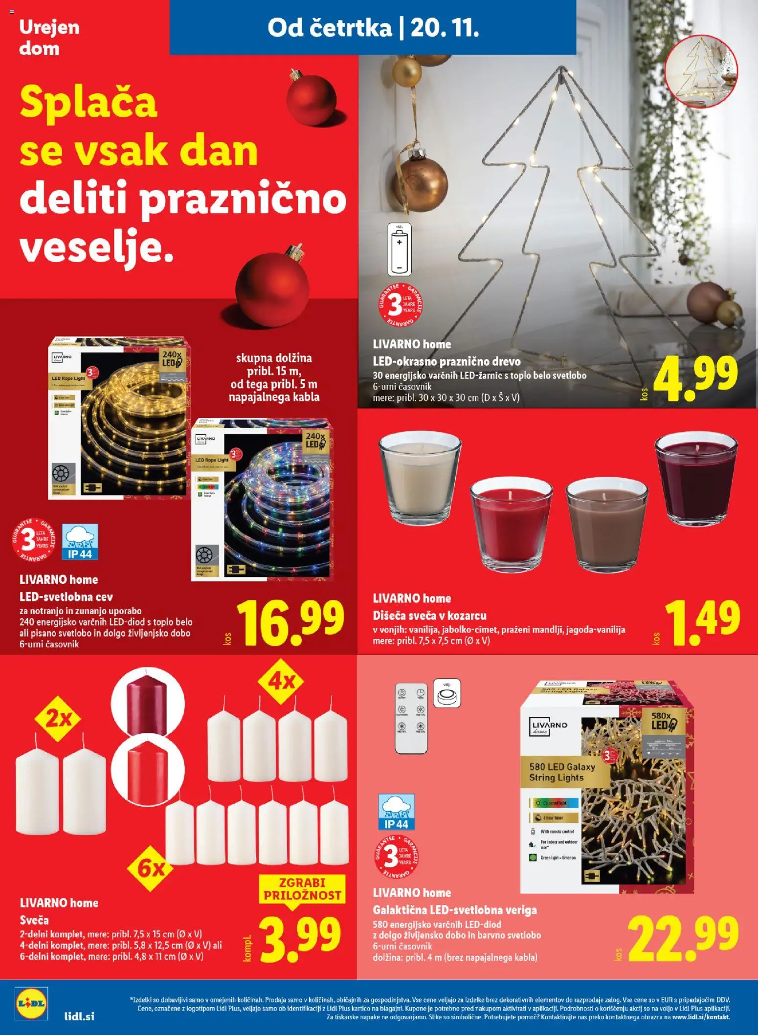 Novi Lidl katalog ponudbe – veljaven od 24.11.2025 | Stran: 24 | Izdelki: Sveča, Časovnik