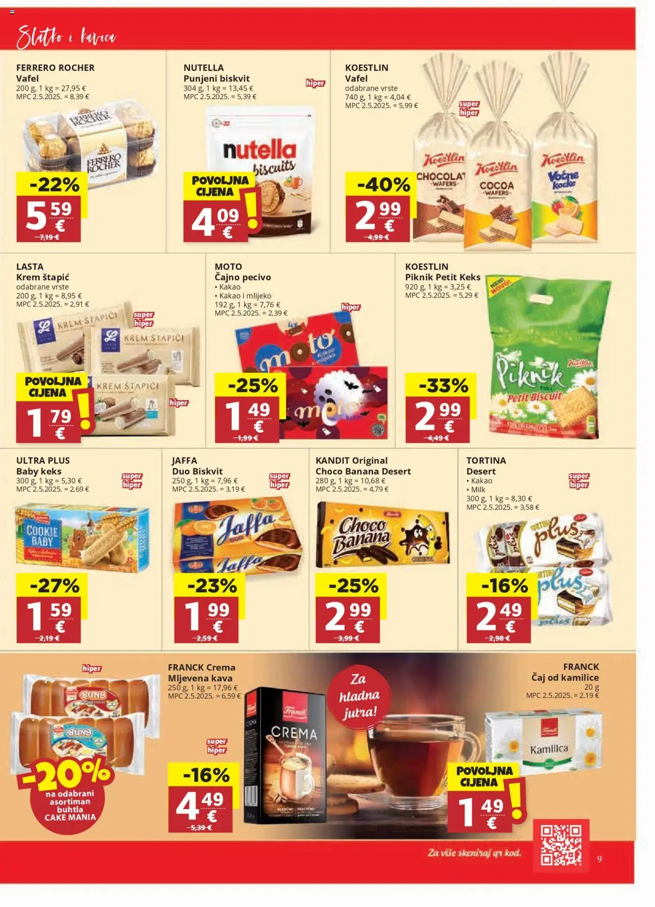 Ultra Gros katalog | vrijedi od 15.10.2025 | Stranica: 9 | Proizvodi: Nutella, Mljevena kava, Kava, Štapići
