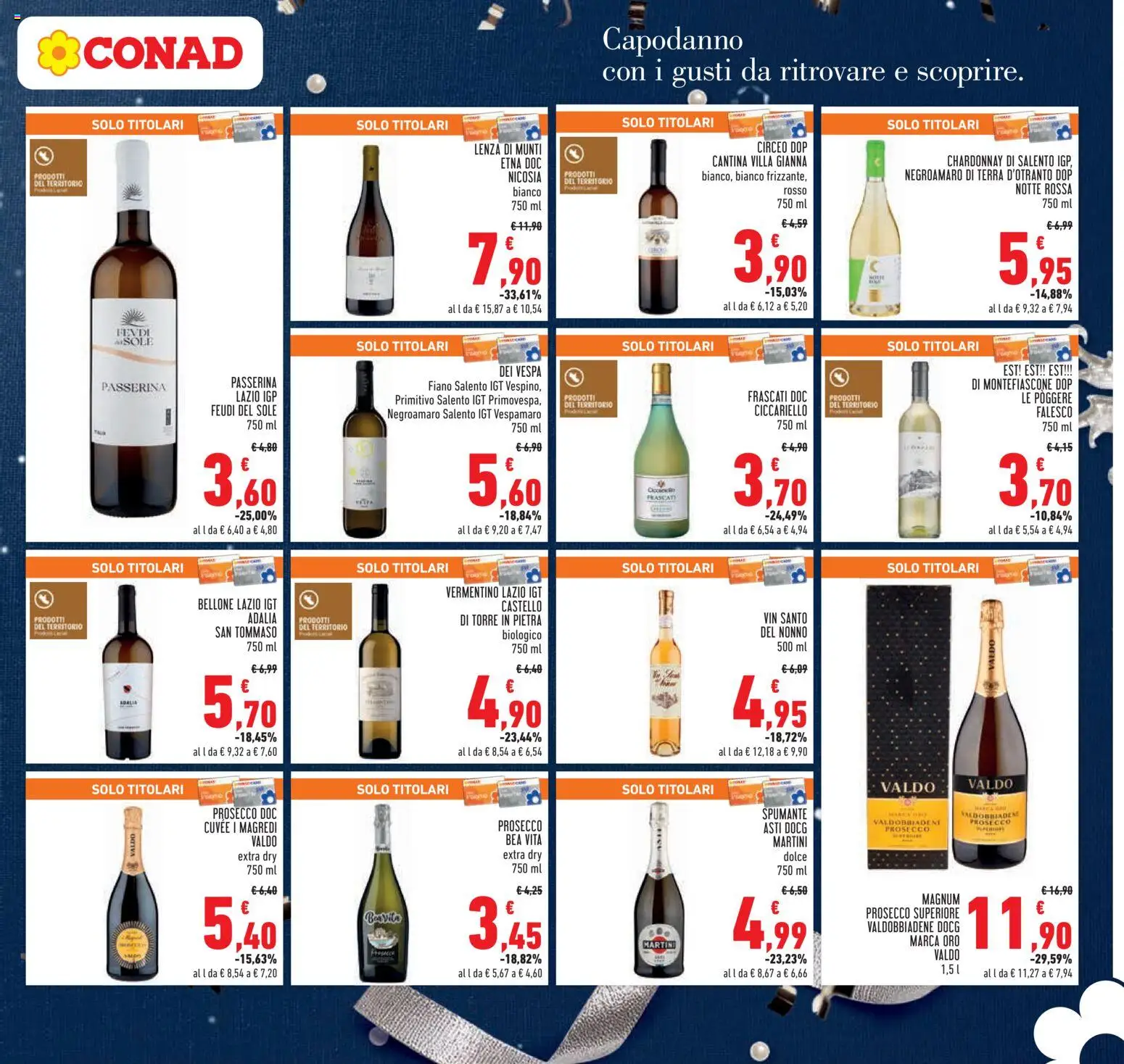 Volantino Conad del 27.12.2025 | Pagina: 3 | Prodotti: Prosecco, Spumante, Terra