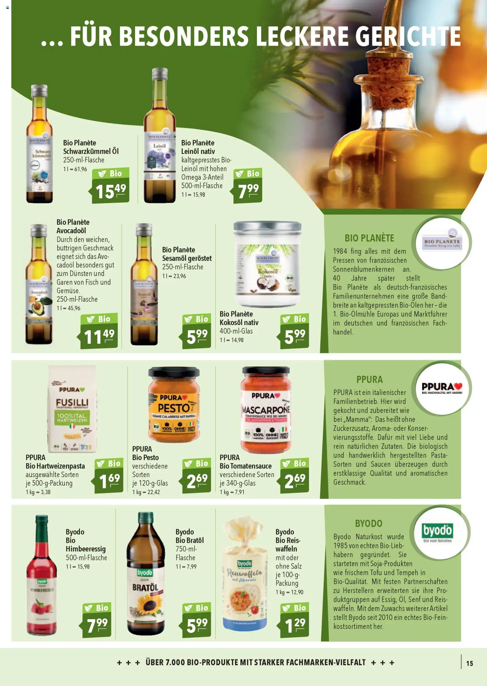 CITTI Markt Bio logisch! – gültig ab 01.04.2026 | Seite: 15 | Produkte: Mascarpone, Öl, Fisch, Pasta