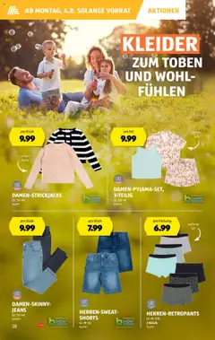 Aldi Aktionen ab 31.07.2025 | Seite: 28 | Produkte: Kleider, Jeans