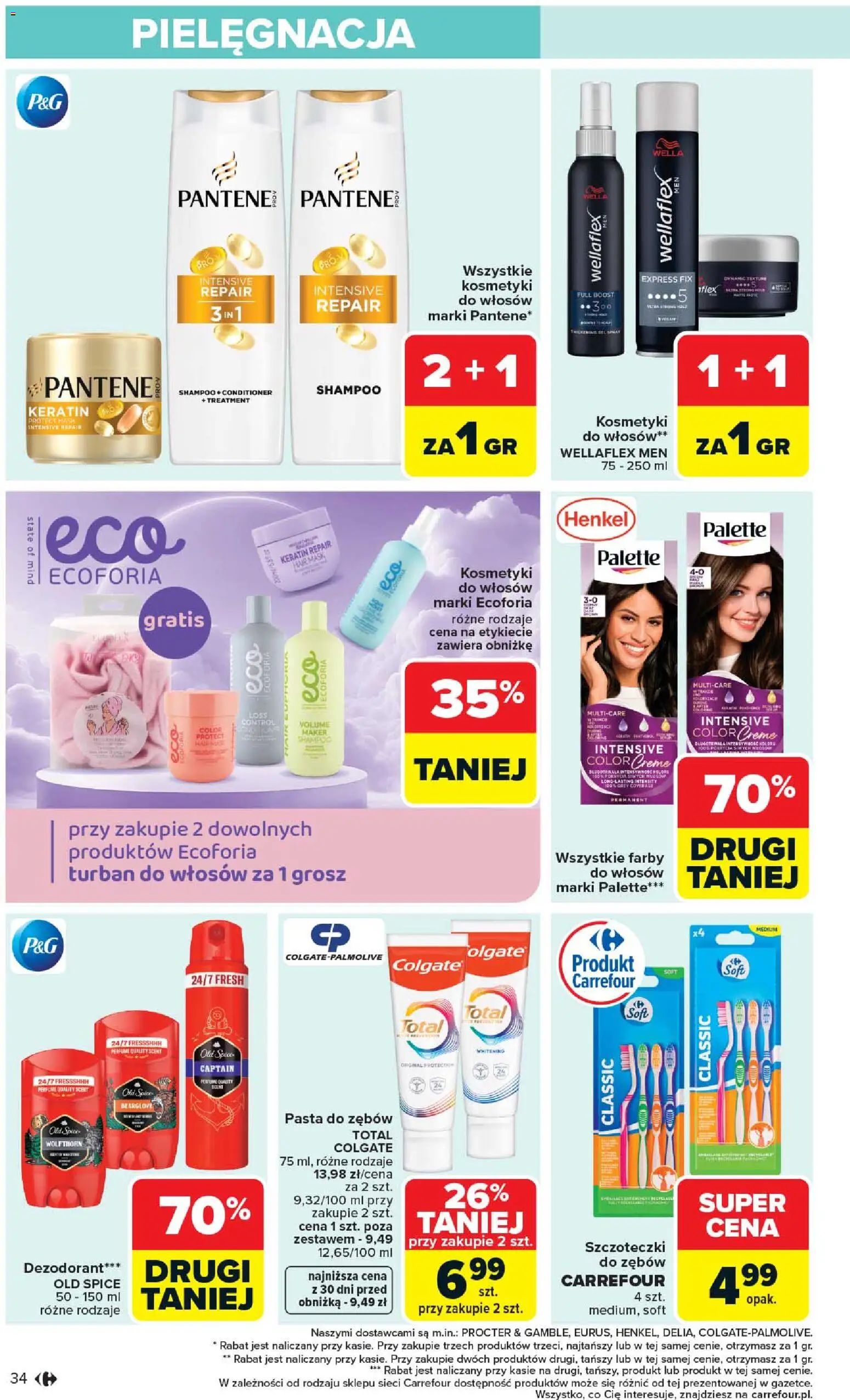 Carrefour gazetka od 20.04.2026 | Strona: 36 | Produkty: Farby do włosów, Dezodorant, Pasta do zębów, Old spice