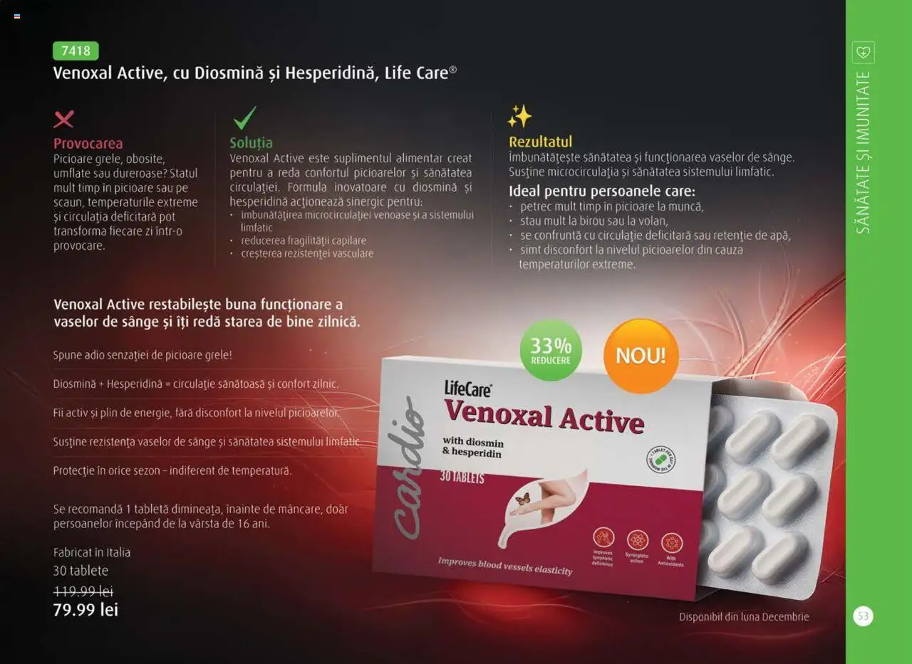 Noul catalog Life Care – valabil de la 01.10.2025 | Pagină: 55 | Produse: Tabletă, Çikolatalı gofret