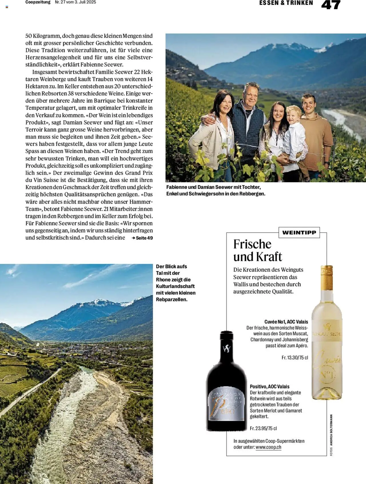 Coop Magazin ab 03.07.2025 | Seite: 47 | Produkte: Weißwein, Rotwein, Insgesamt, Wein