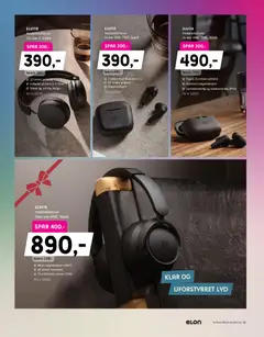 Forhåndsvisning av Elon kundeavis gyldig fra 08.12.2025 | Side: 13 | Produkter: Lyd, Hodetelefoner