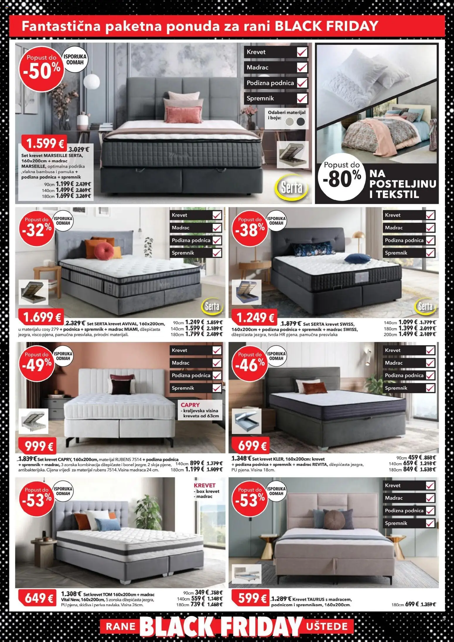 Harvey Norman katalog | vrijedi od 04.11.2025 | Stranica: 5 | Proizvodi: Krevet, Madrac