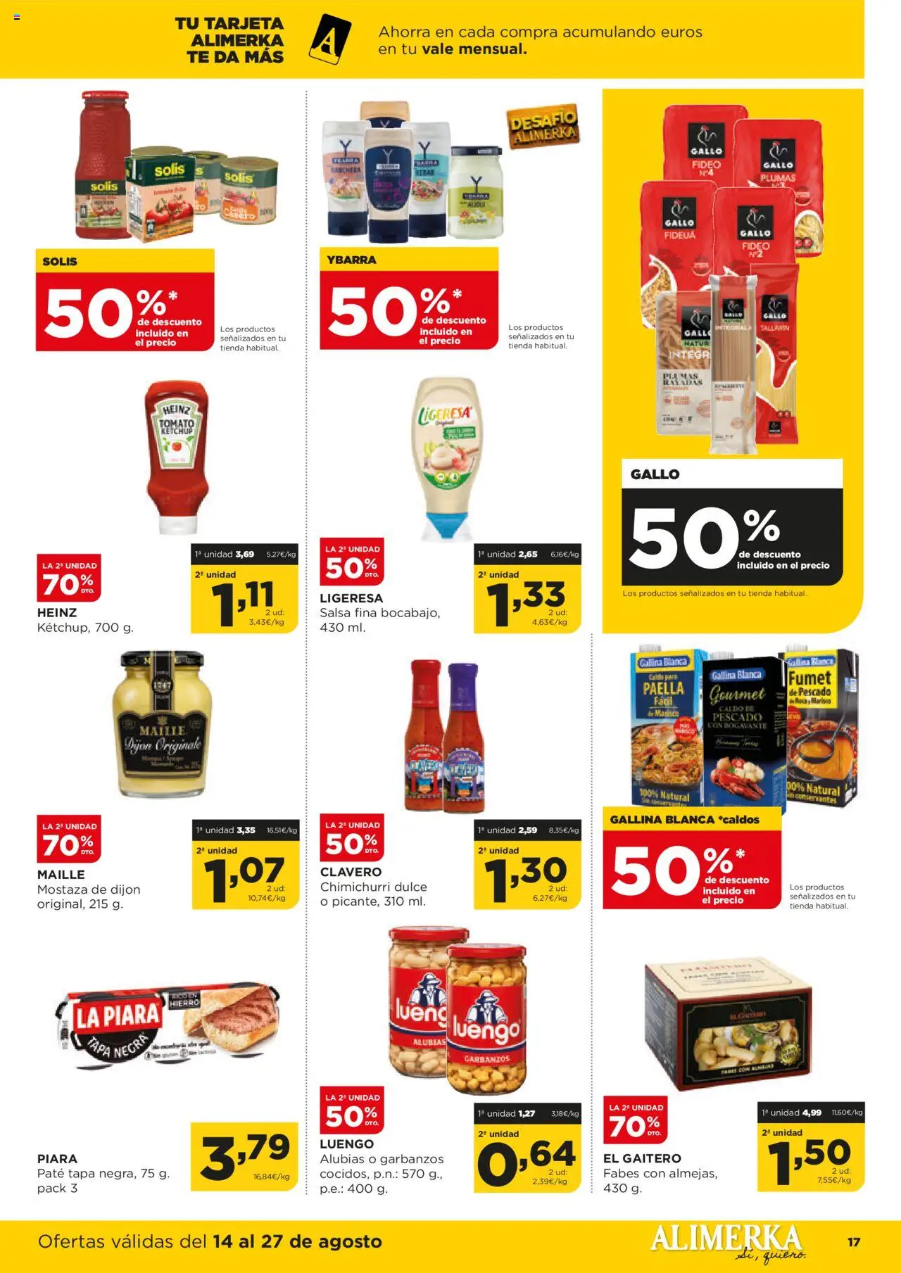 Alimerka folleto Castilla y León │ válido desde el 14.08.2025 | Página: 20 | Productos: Paté, Pescado, Té
