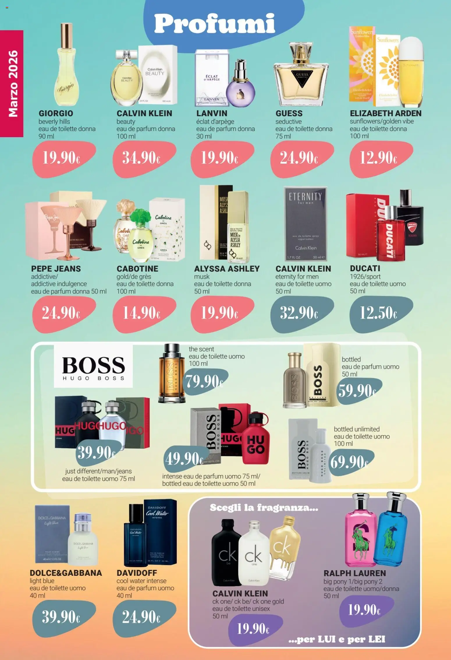 Volantino Tigotà del 01.03.2026 | Pagina: 4 | Prodotti: Pepe, Jeans, The, Fragranza