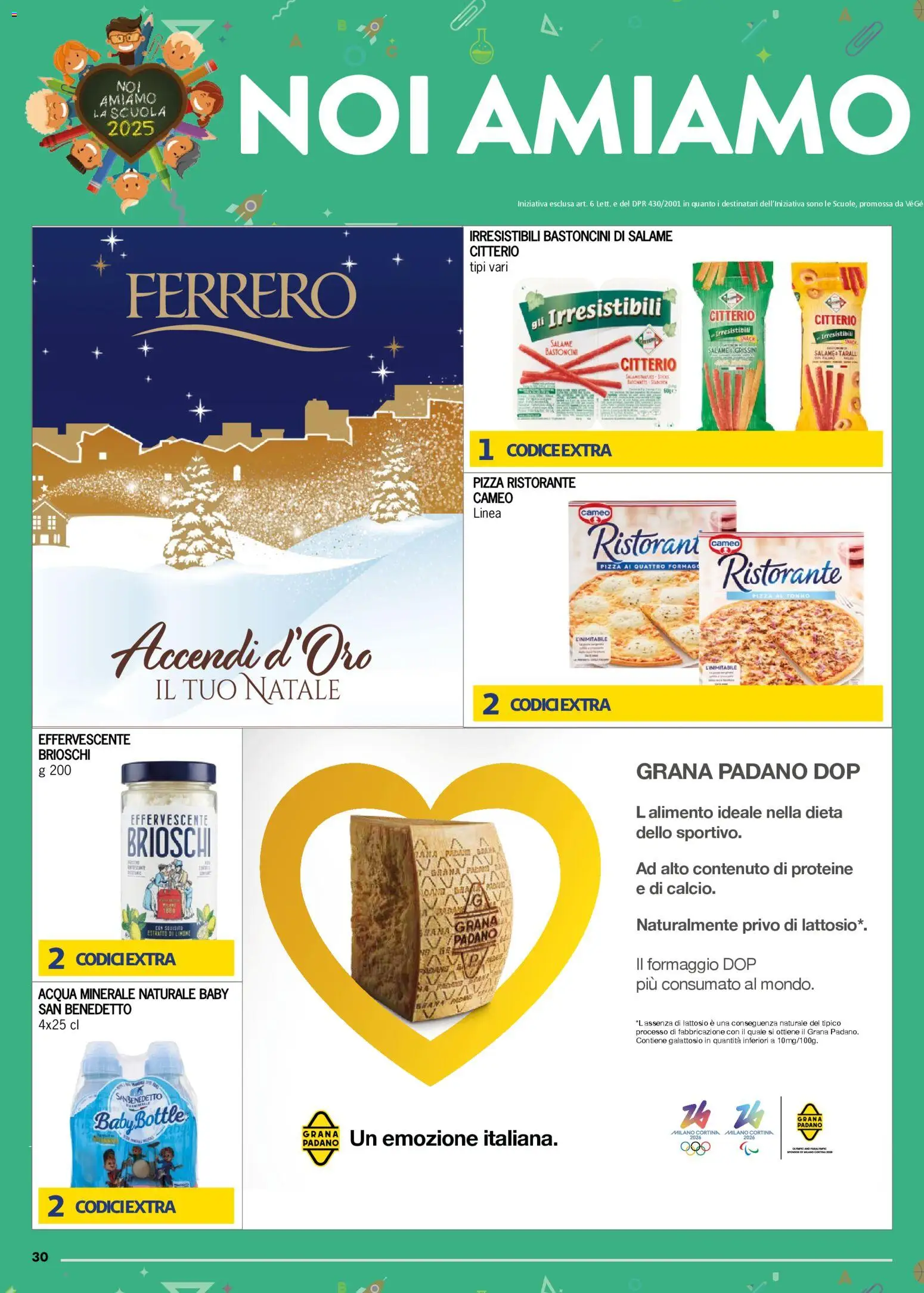 Volantino bennet del 27.11.2025 | Pagina: 30 | Prodotti: Salame, Pizza, Taralli, Acqua minerale