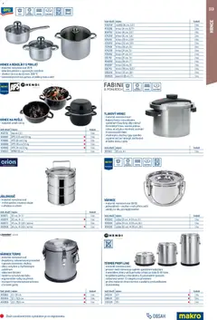 Náhled letáku Makro leták - Gastro vybavení a zařízení od 01.02.2026 | Strana: 113 | Produkty: Tlakový hrnec, Jídlonosič, Hrnec, Rendlík