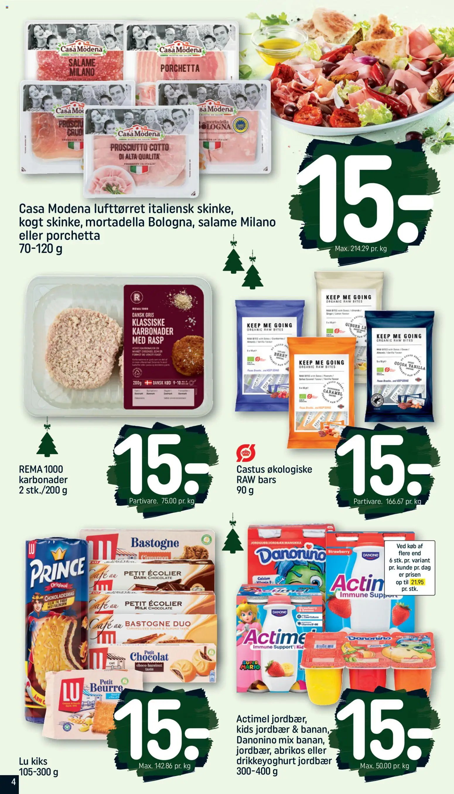 Rema 1000 tilbudsavis – gyldig fra 22.11.2025 | Side: 4 | Produkter: Rasp, Jordbær, Drikkeyoghurt