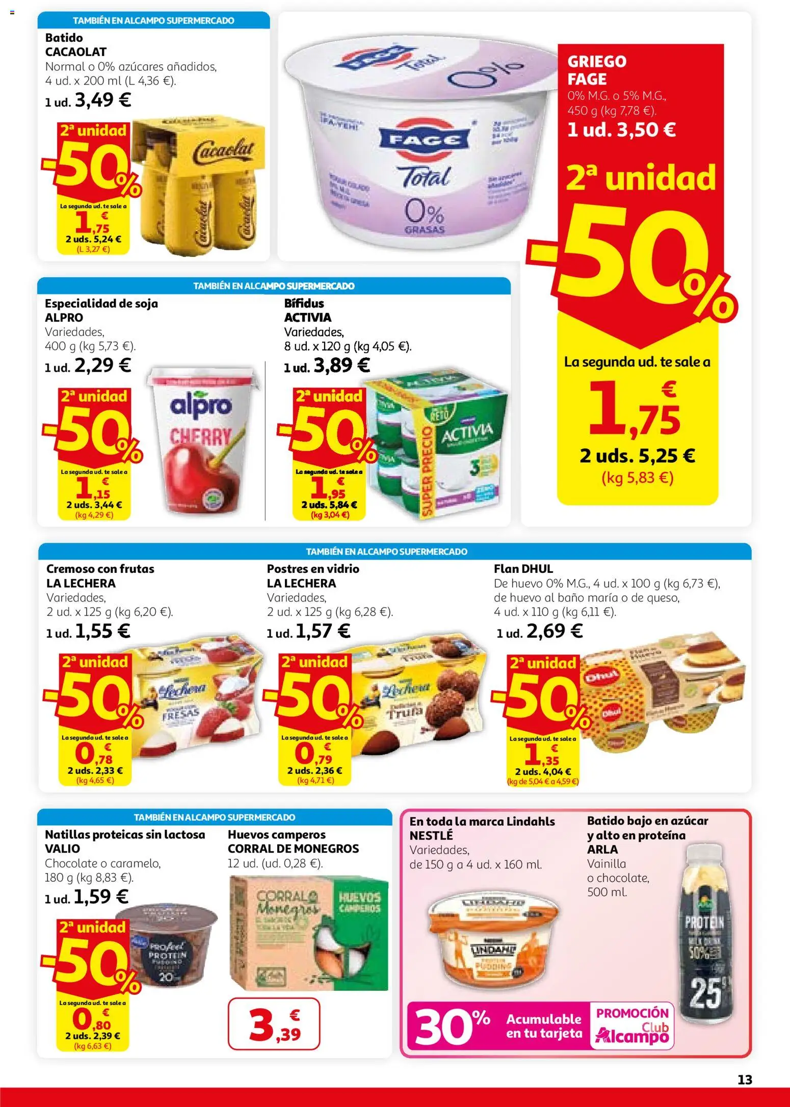 Alcampo - HG Madrid Unificado │ válido desde el 26.02.2026 | Página: 13 | Productos: Chocolate, Fresas, Té, Baño