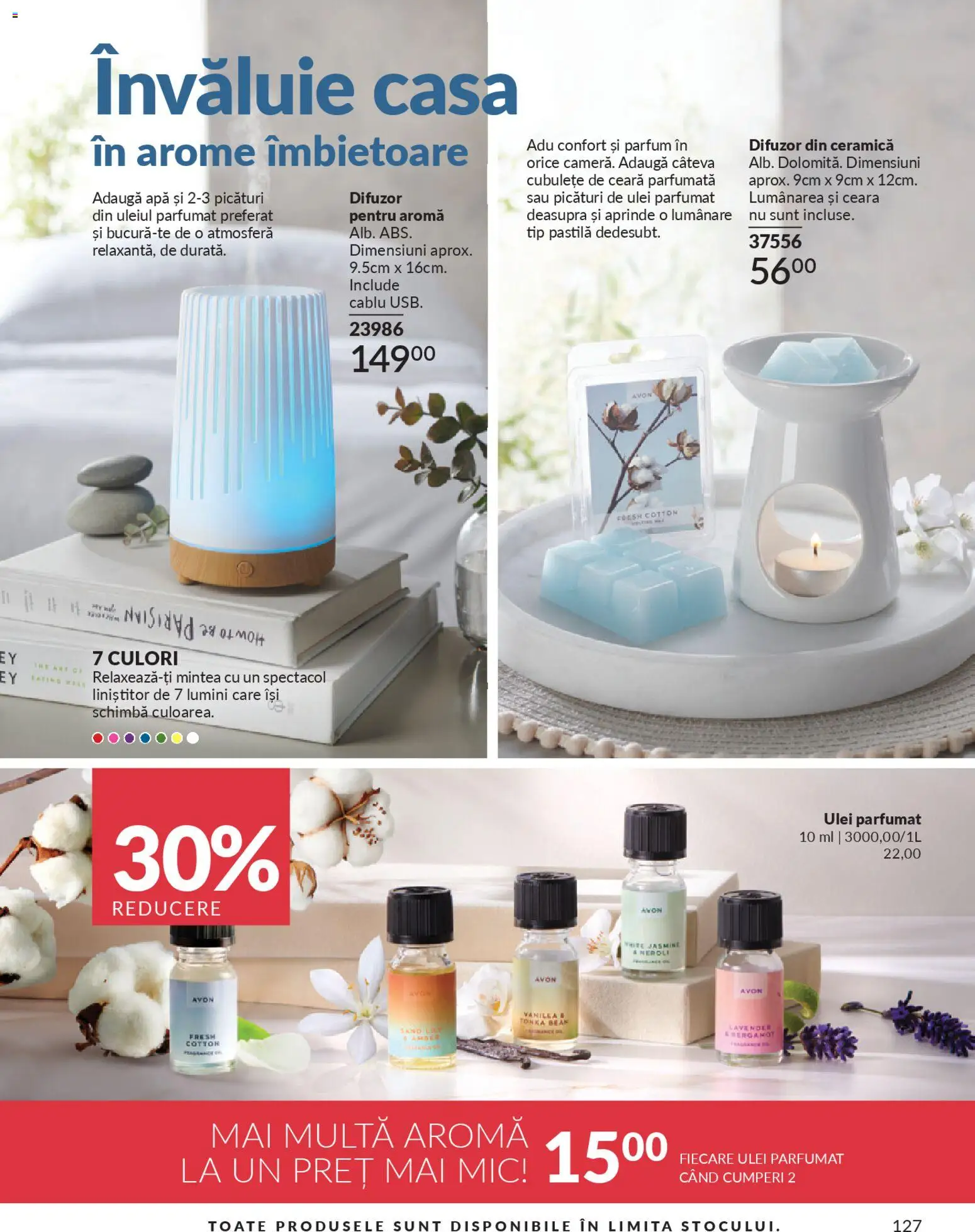Noul catalog Avon – valabil de la 01.04.2026 | Pagină: 129 | Produse: Difuzor, Parfum, Lumânare, Ulei parfumat