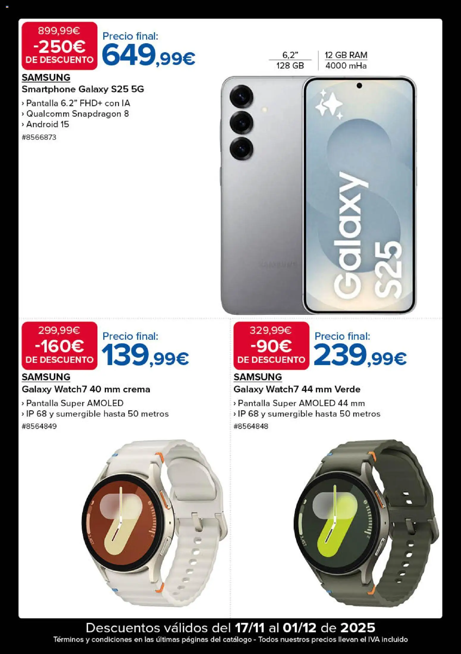 Costco Black Friday │ válido desde el 17.11.2025 | Página: 7 | Productos: Crema, Smartphone