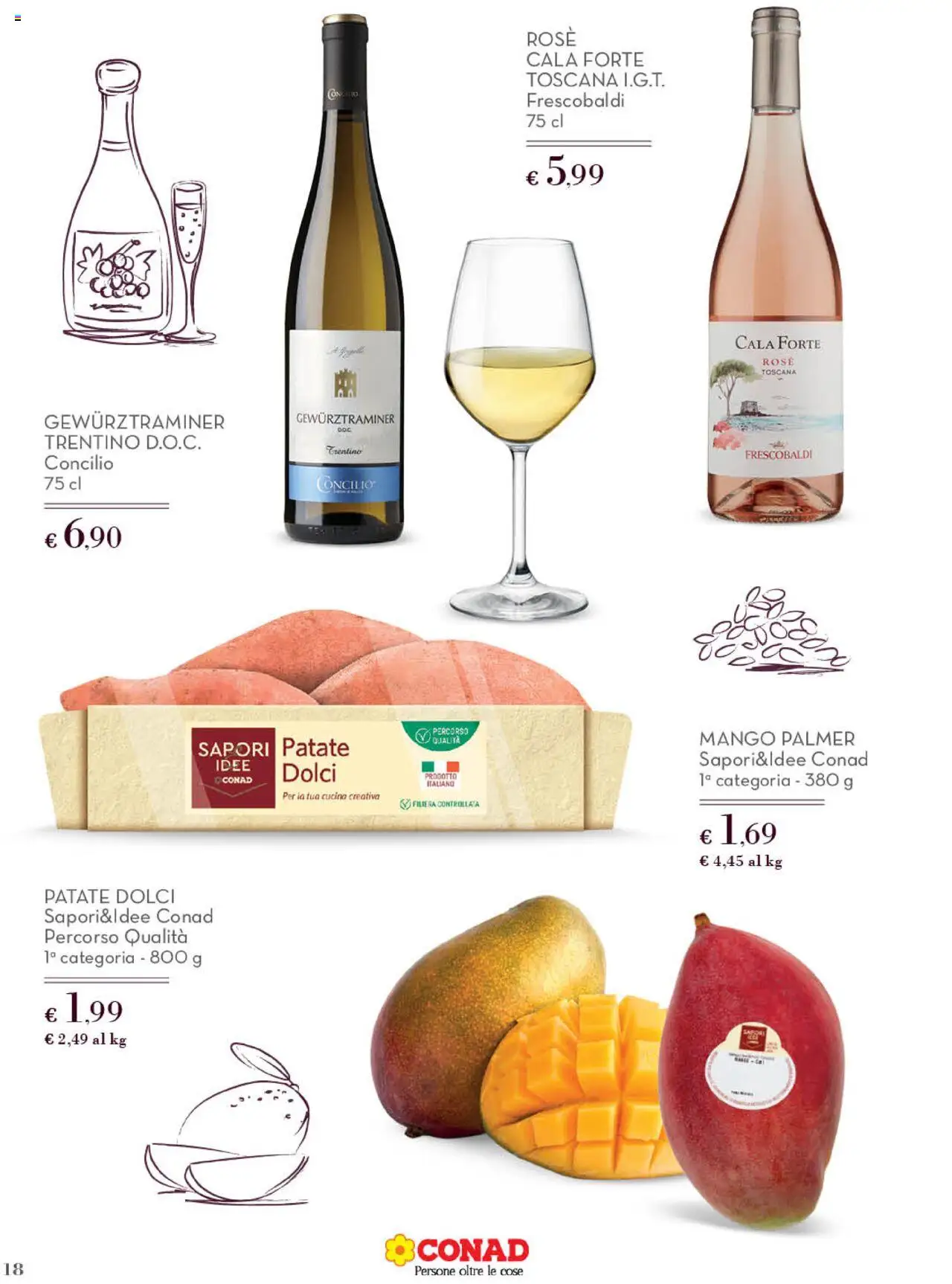 Volantino Conad del 10.09.2025 | Pagina: 18 | Prodotti: Patate, Mango