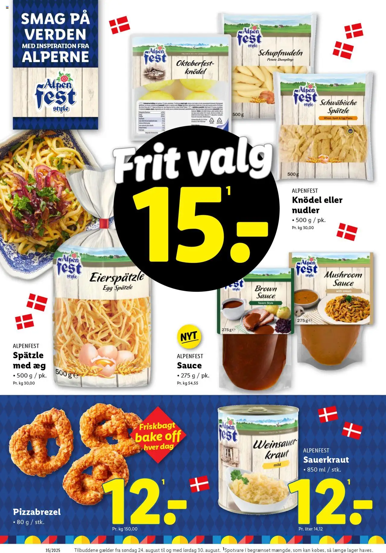 Lidl Tilbudsavis gyldig fra 24.08.2025 | Side: 10 | Produkter: Æg, Nudler, Pasta, Søm