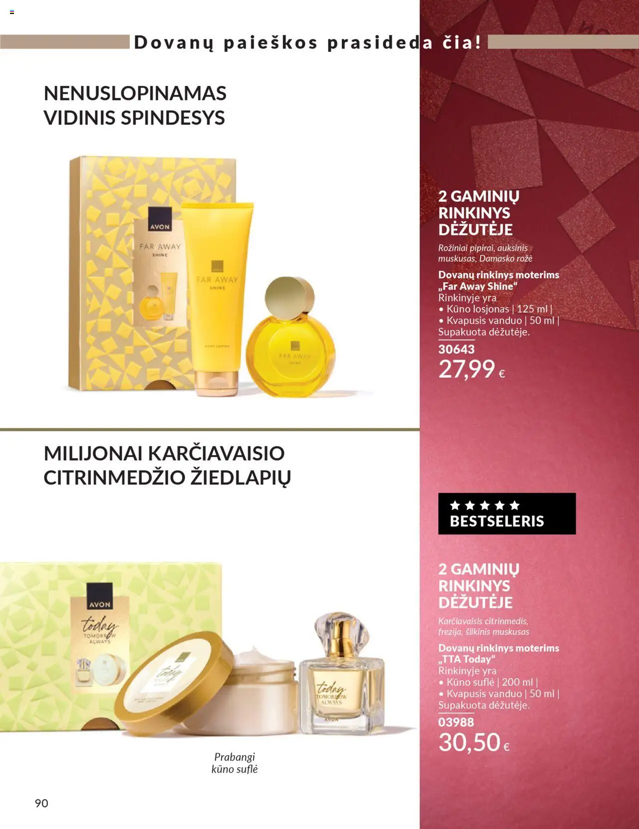 AVON akcijos nuo 01.10.2025 | Puslapis: 90 | Prekių: Kvapusis vanduo