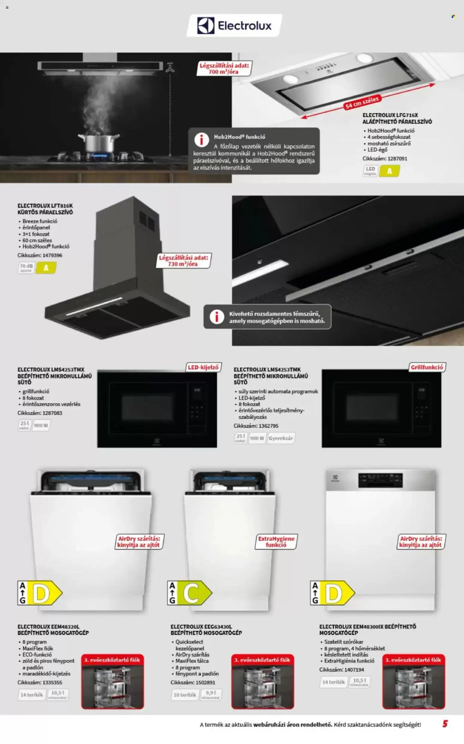 Media Markt akciós ujság - amely érvényes a következő dátumtól: 04.03.2026 | Oldal: 5 | Termékek: Evőeszköztartó, Páraelszívó, Sütő, Mikrohullámú sütő