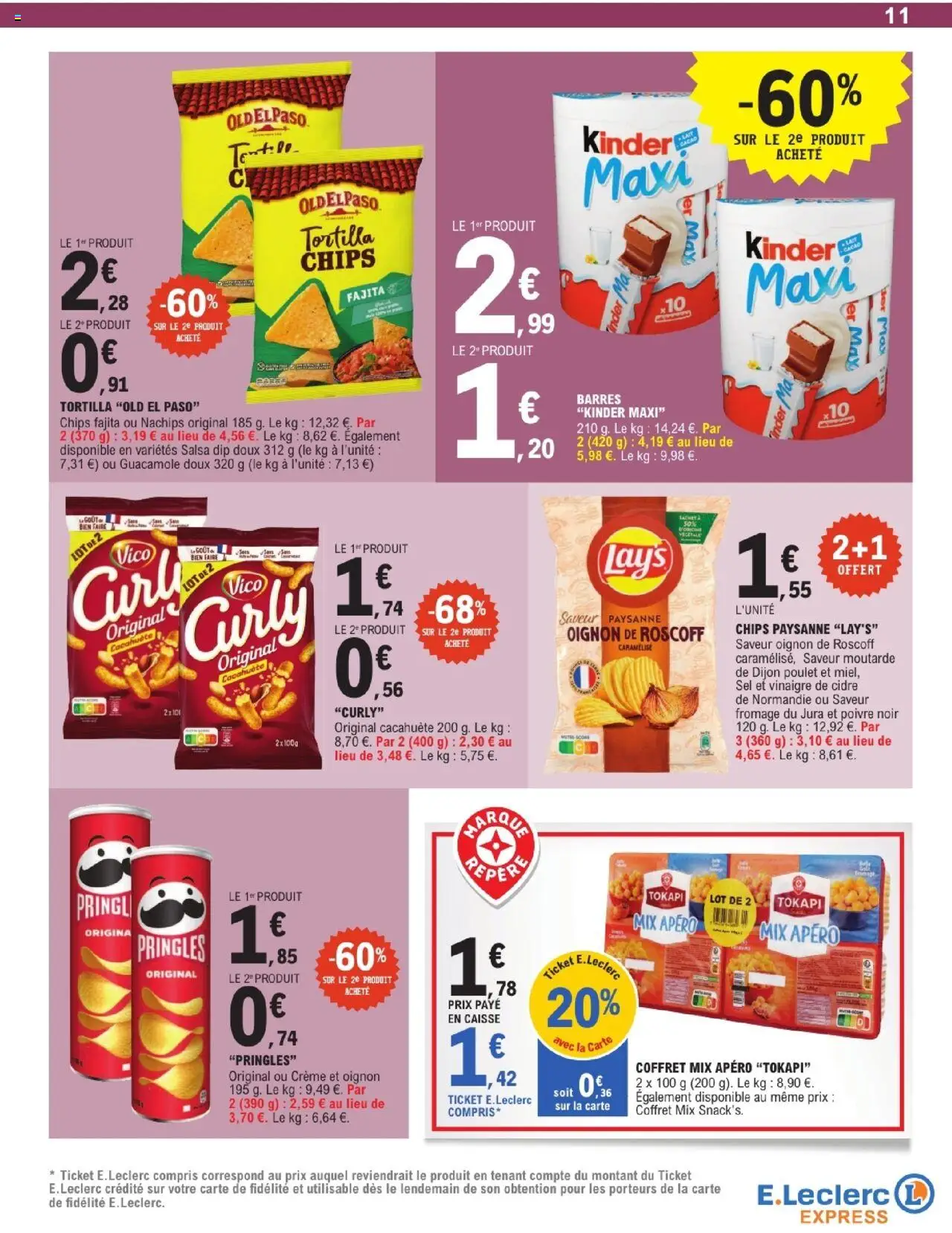  | Page: 11 | Produits: Sel, Fromage, Vinaigre de cidre, Crème