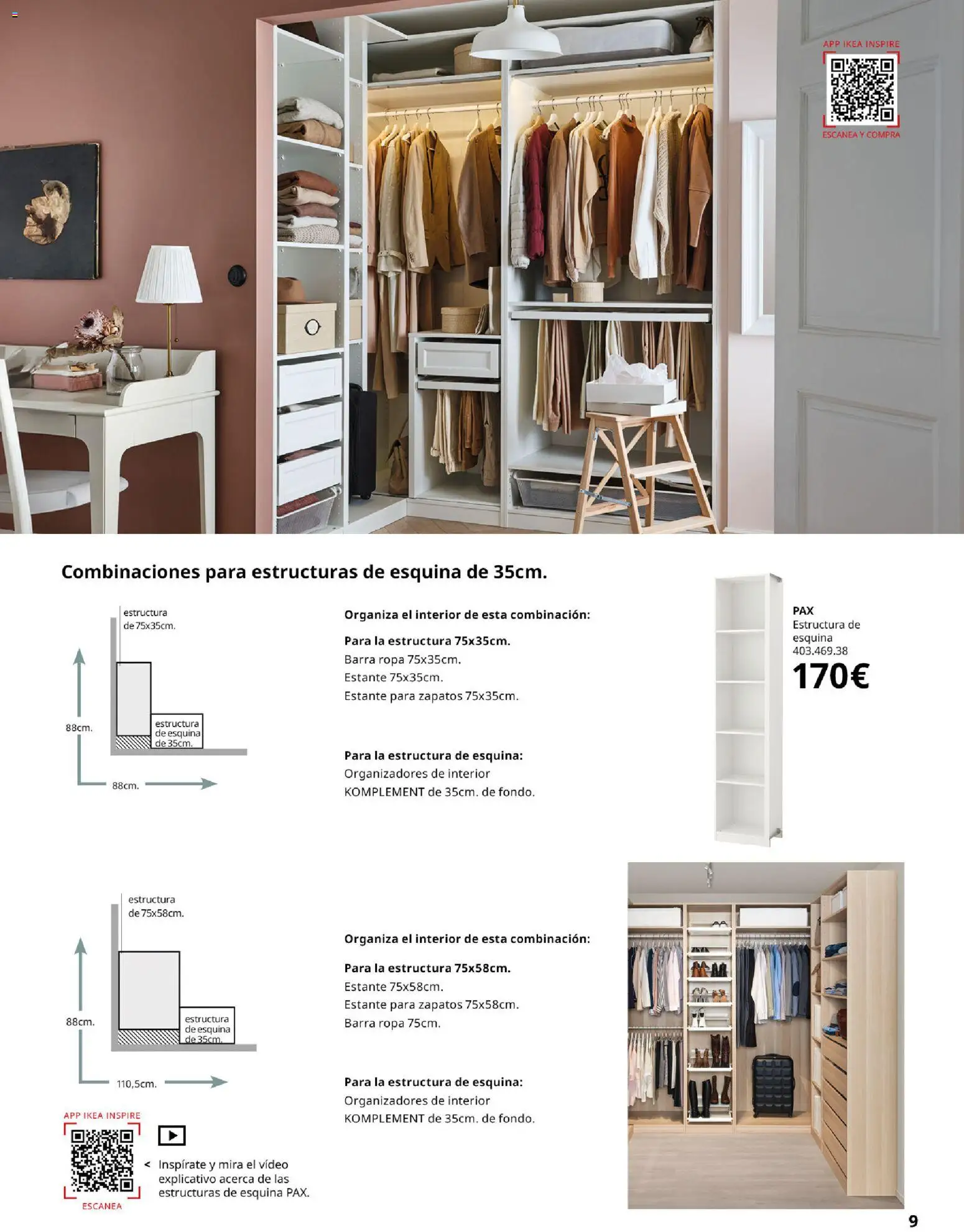 Catálogo IKEA Pax y Komplement │ válido desde el 01.02.2026 | Página: 9 | Productos: Ropa, Video, Estante