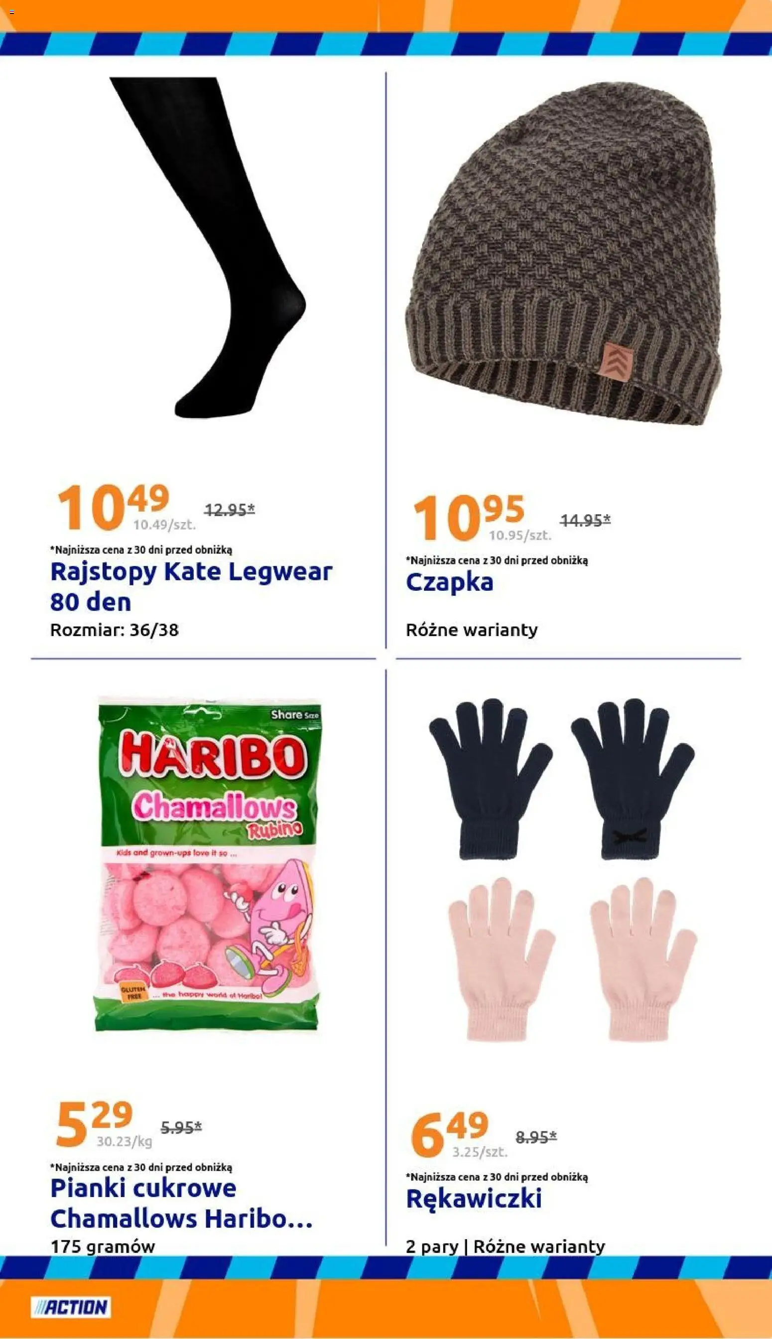 Action Gazetka od 21.01.2026 | Strona: 23 | Produkty: Czapka, Rękawiczki, Rajstopy, Pianki