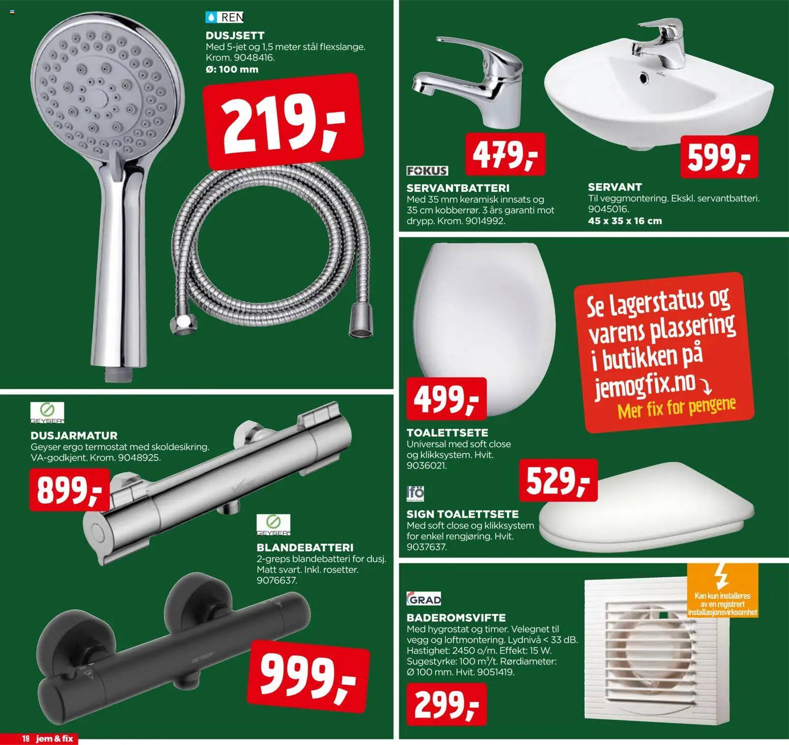 {H1} | Side: 18 | Produkter: Fourchettes, Servant, Blandebatteri