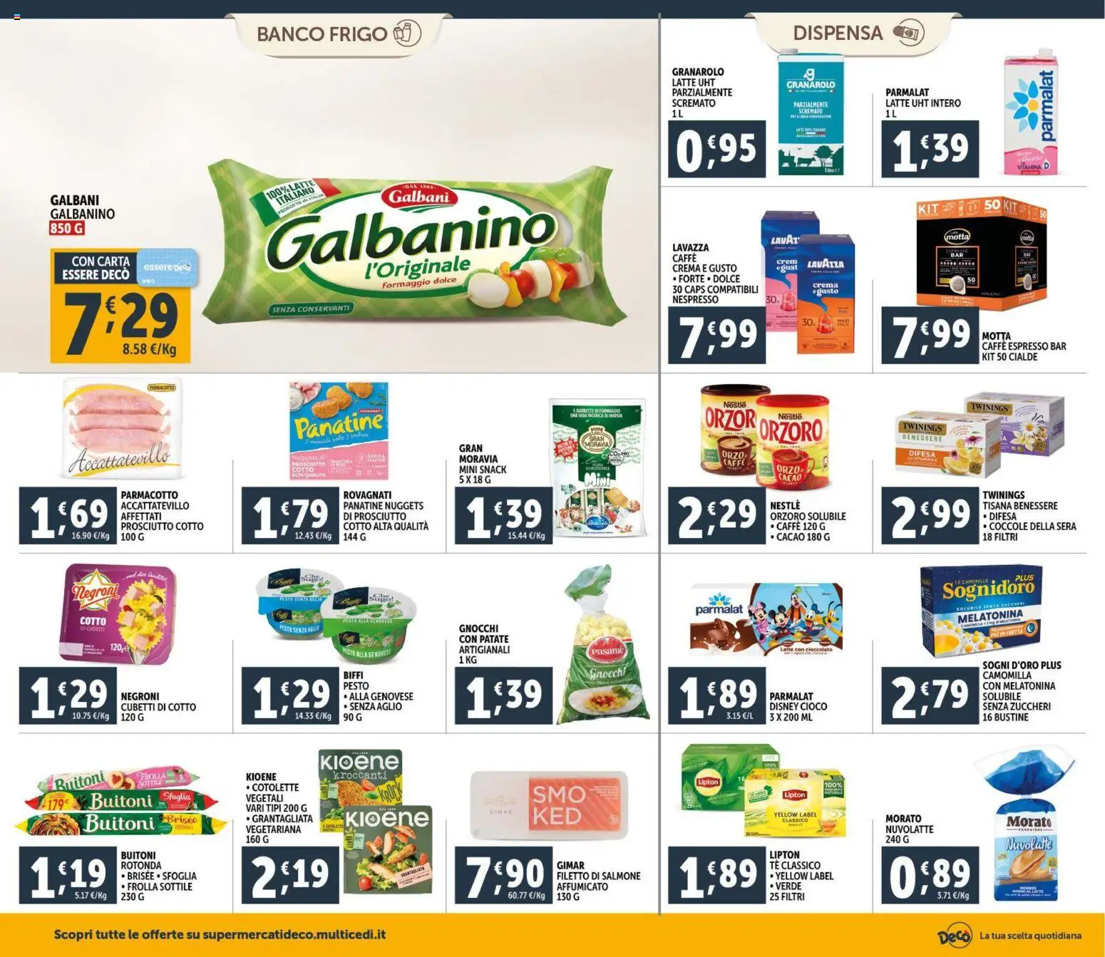 Volantino Decò del 30.01.2026 | Pagina: 12 | Prodotti: Patate, Latte, Pesto, Lavazza