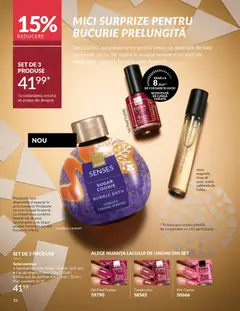 Ofertele Avon valabile de la 01.12.2025 | Pagină: 18 | Produse: Parfum, Lac de unghii, Sirop, Spumant de baie