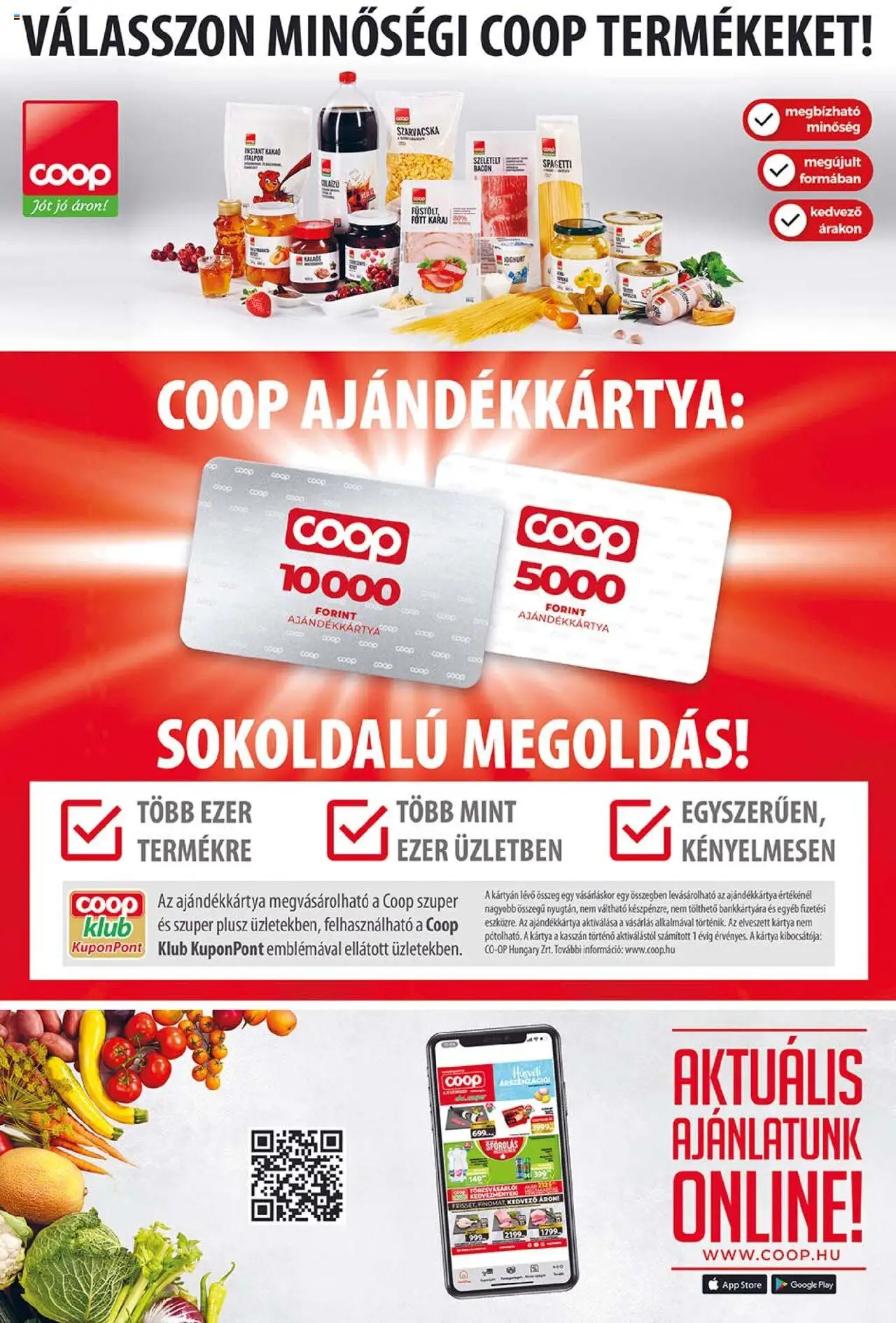 COOP akciós ujság - amely érvényes a következő dátumtól: 14.08.2025 | Oldal: 10 | Termékek: Spagetti, Szeletelt bacon, Bacon, Joghurt