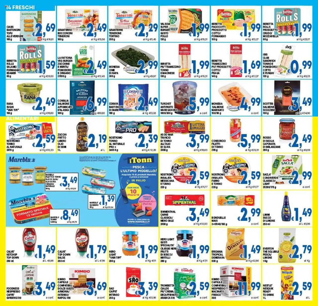 Volantino DEM del 13.06.2025 | Pagina: 14 | Prodotti: Salmone, Olio extra vergine, Ipad, Macinato