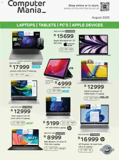 Preview of Computer Mania specials valid from 01.08.2025