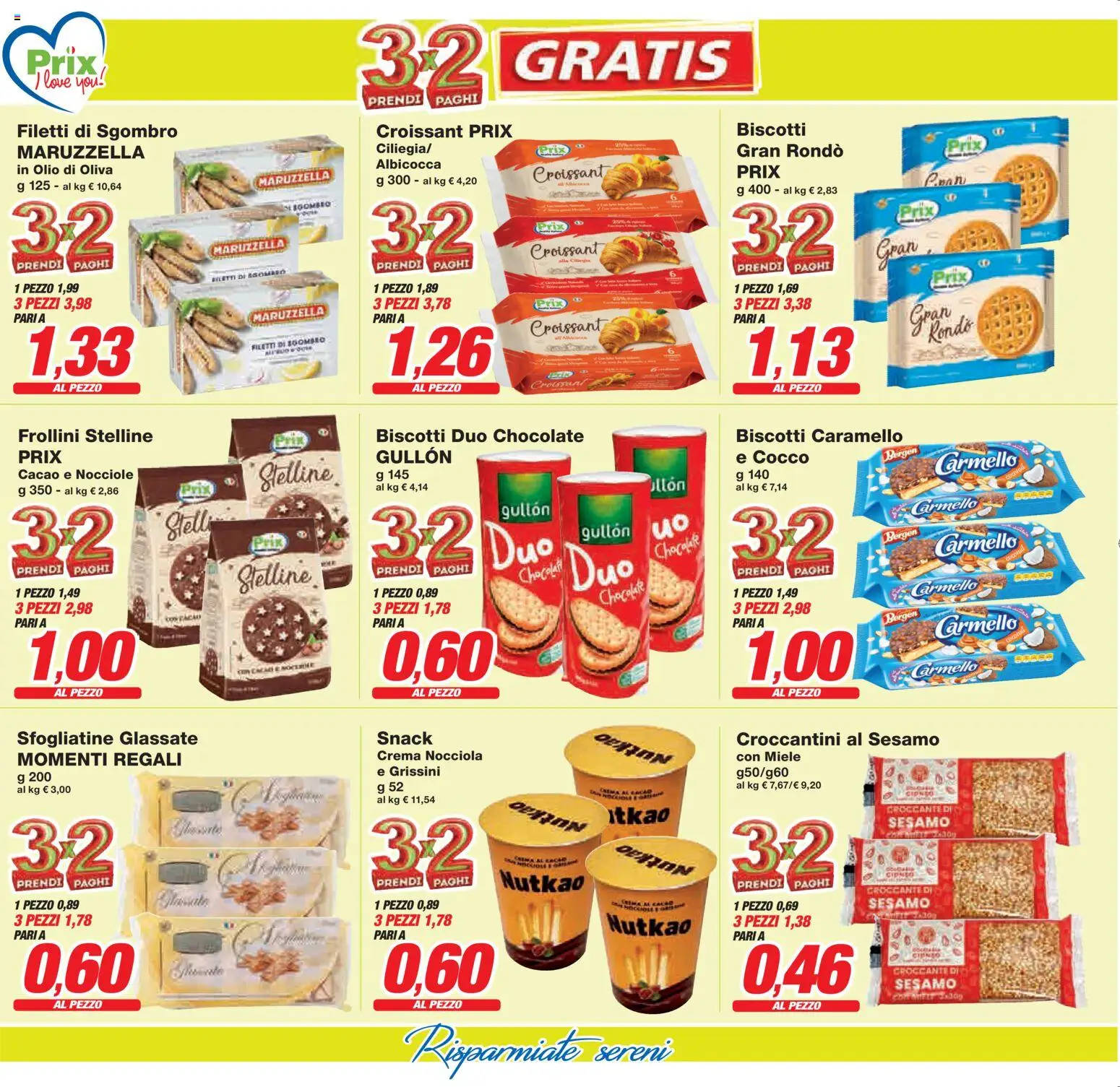 Volantino Prix del 10.04.2026 | Pagina: 7 | Prodotti: Biscotti, Olio, Cocco, Cacao