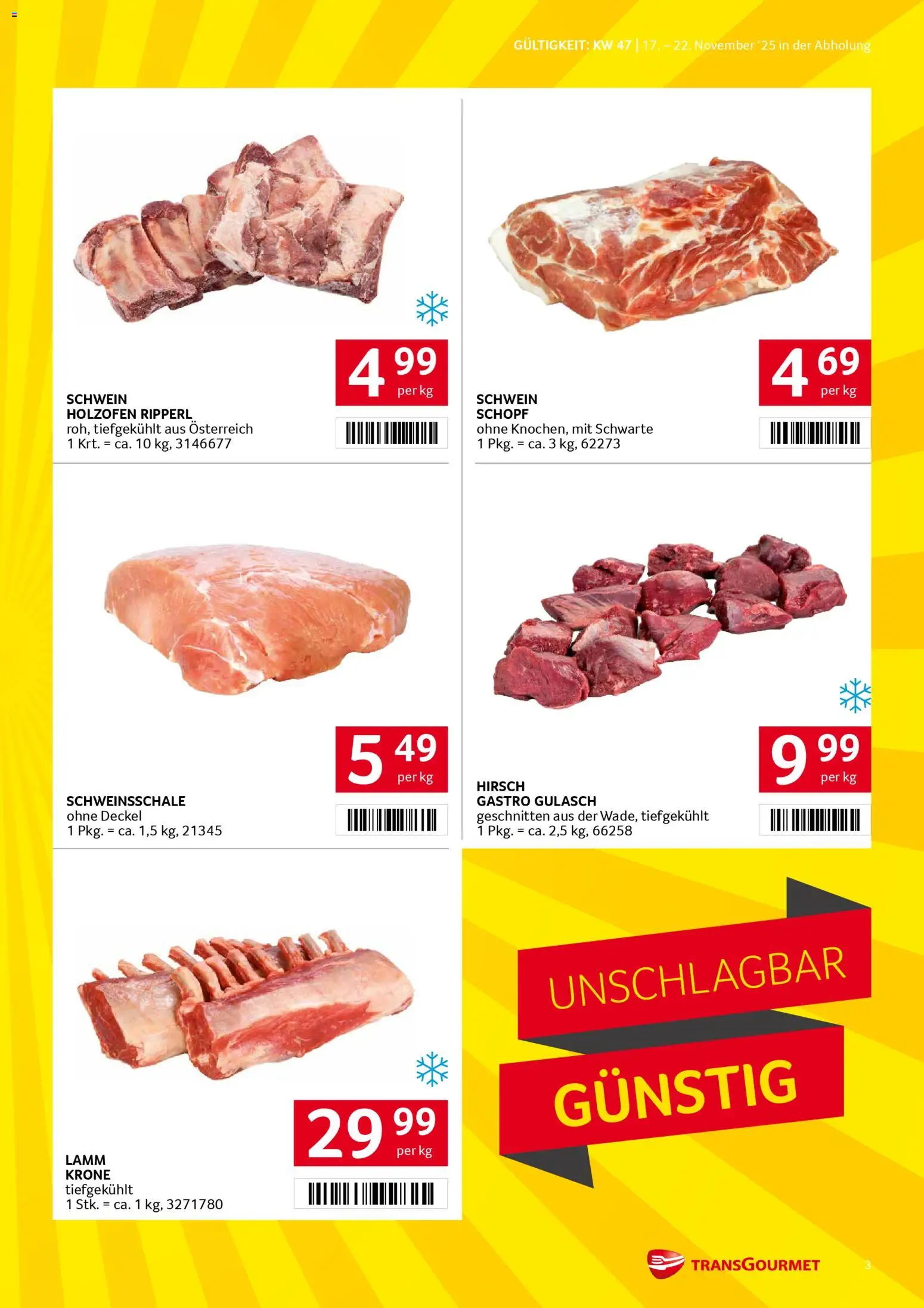 Transgourmet Flugblatt gültig ab 17.11.2025 | Seite: 3