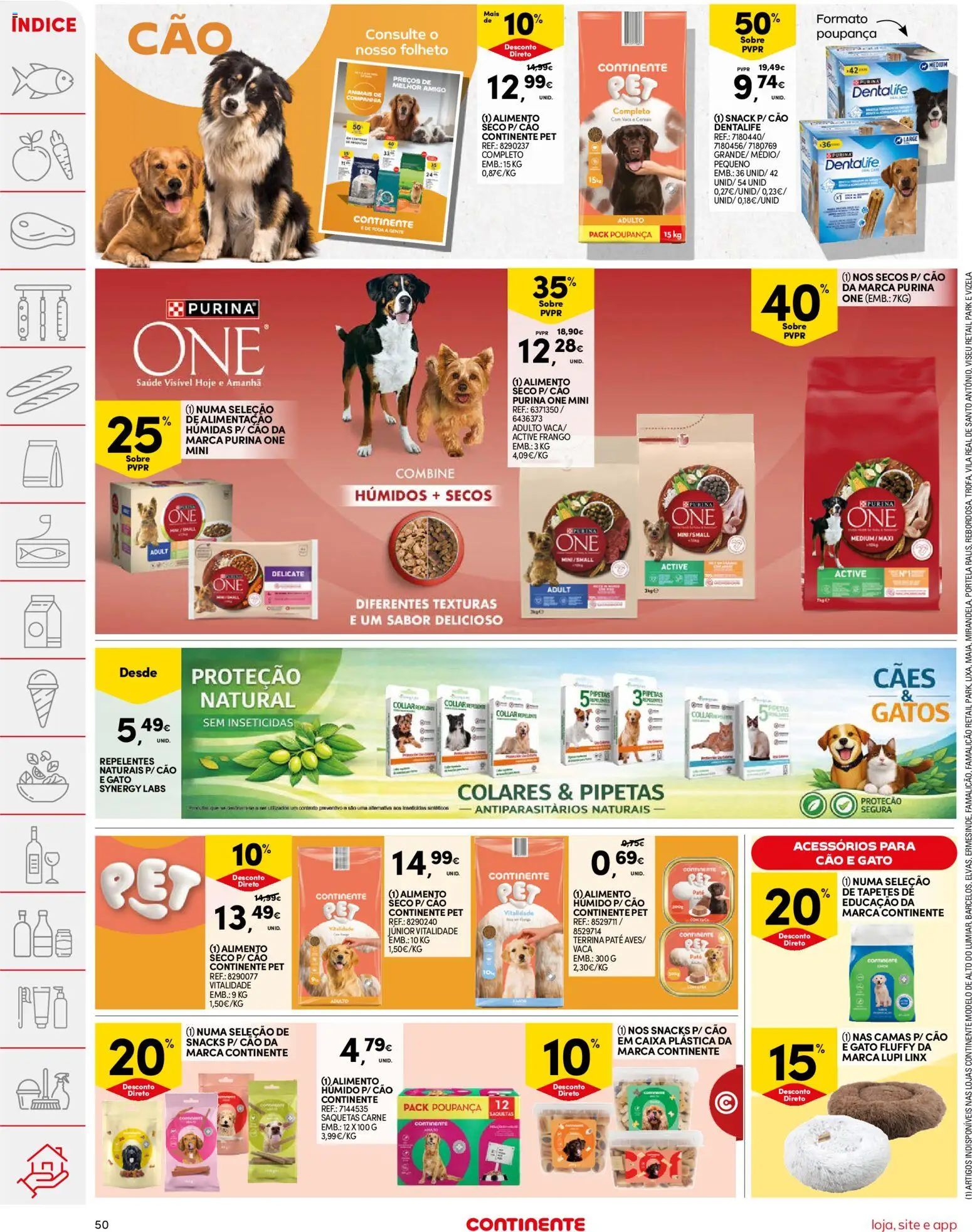 Continente folheto │ válido de 07.04.2026 | Página: 50 | Produtos: Repelente, Caixa, Carne, Cereais