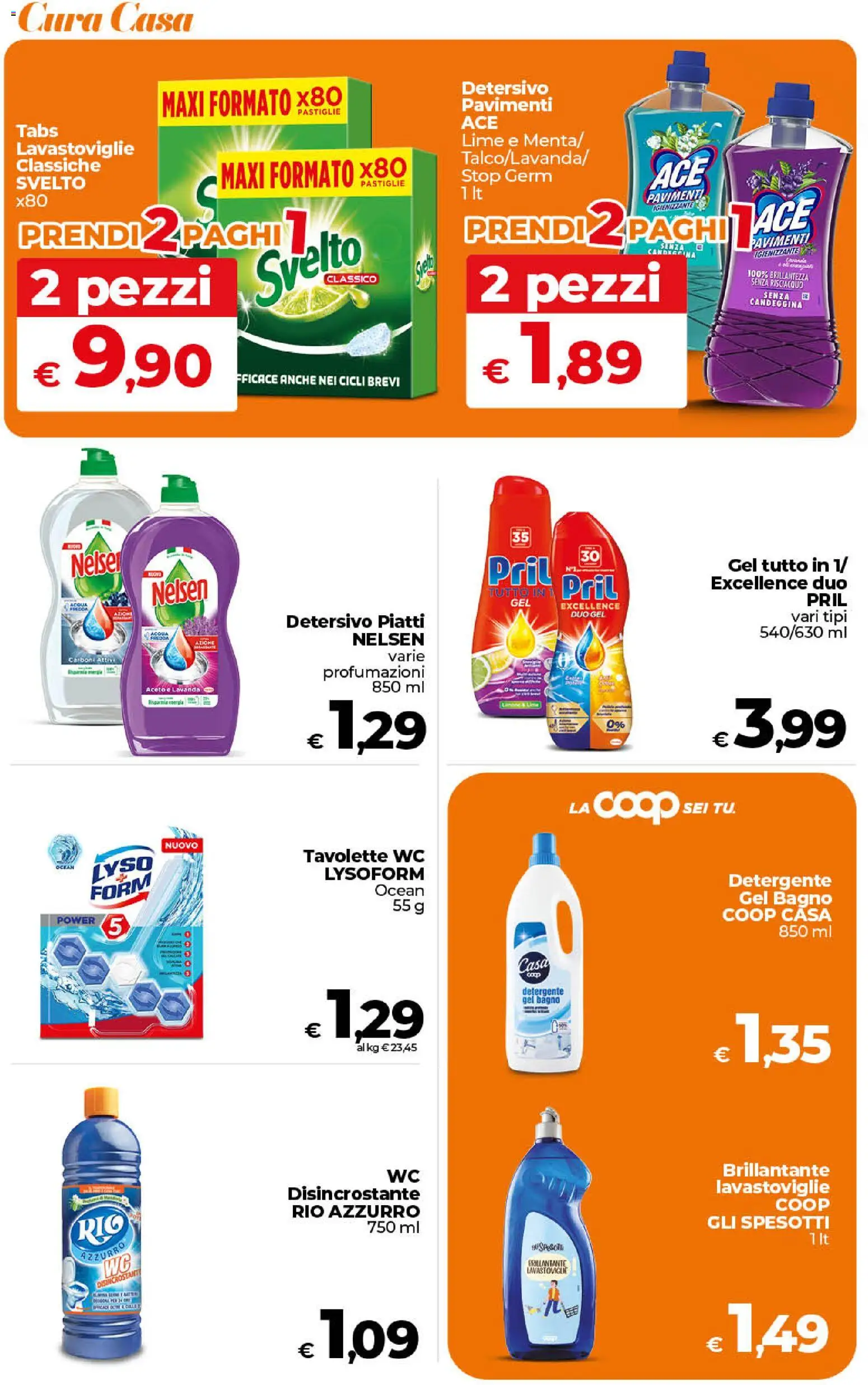 Volantino Ipercoop del 24.02.2026 | Pagina: 49 | Prodotti: Detergente, Candeggina, Lavanda, WC