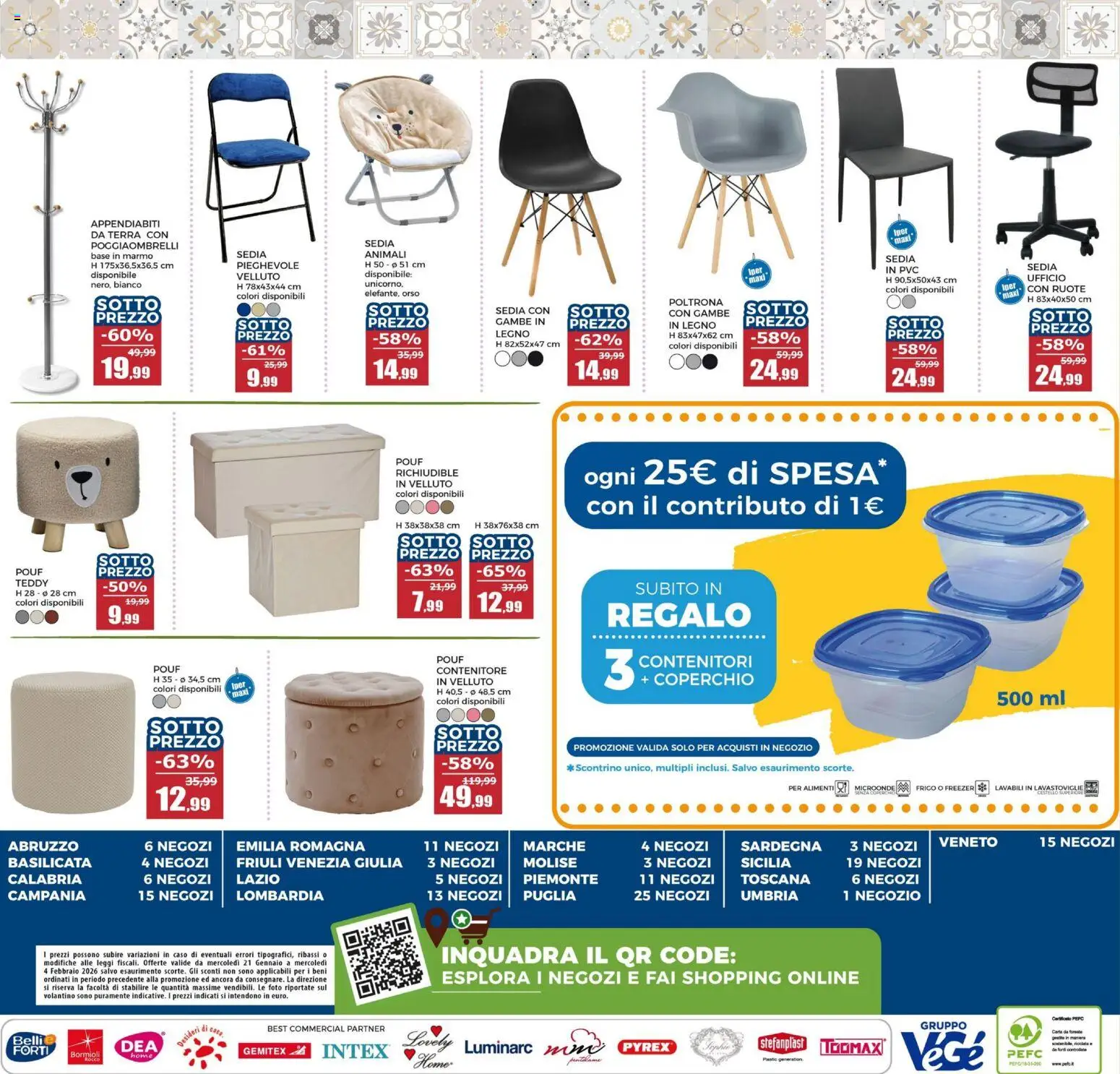 Volantino Happy Casa del 21.01.2026 | Pagina: 16 | Prodotti: Microonde, Poltrona, Appendiabiti, Terra