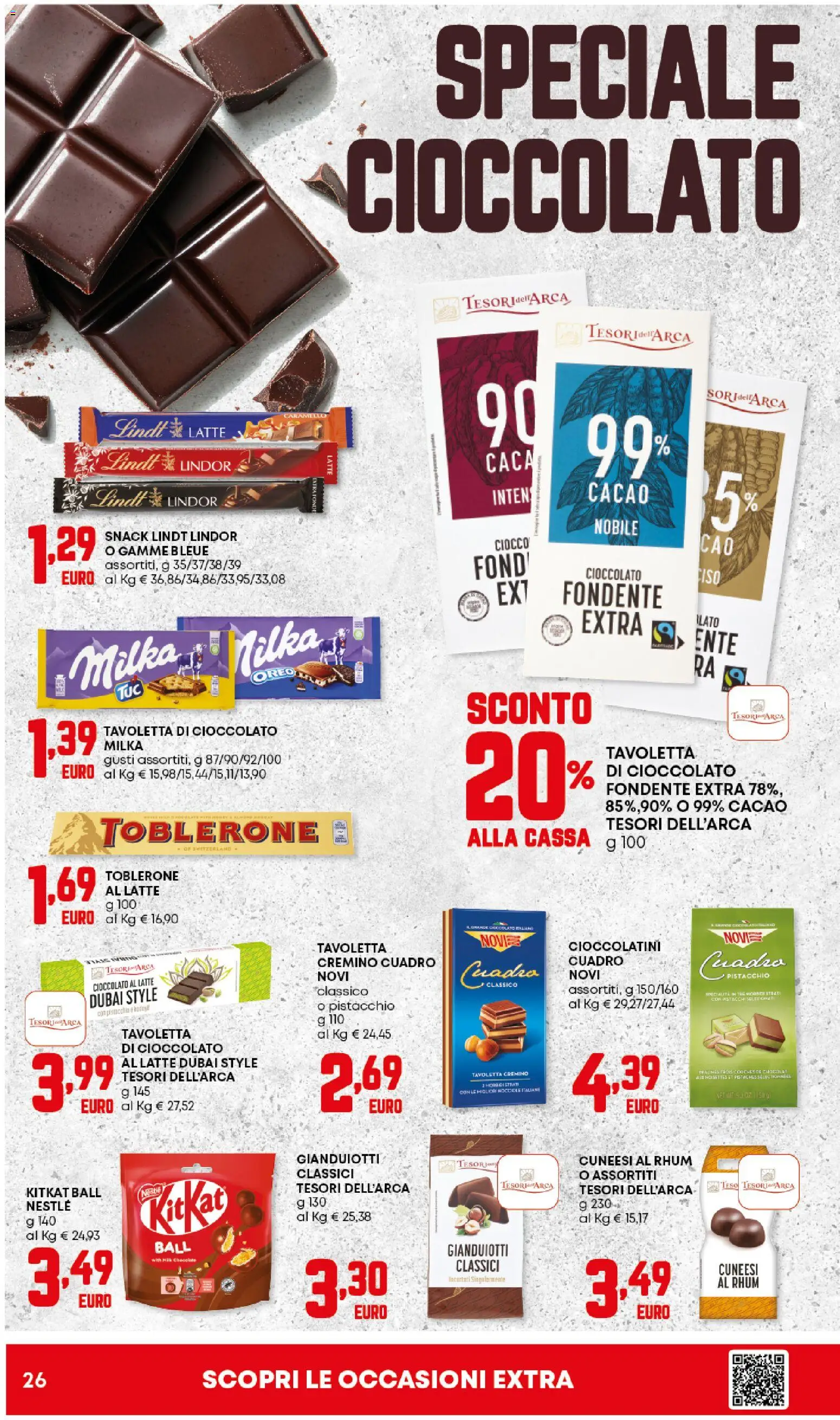 Volantino Panorama del 23.10.2025 | Pagina: 26 | Prodotti: Cioccolato, Latte, Cacao, Cioccolatini