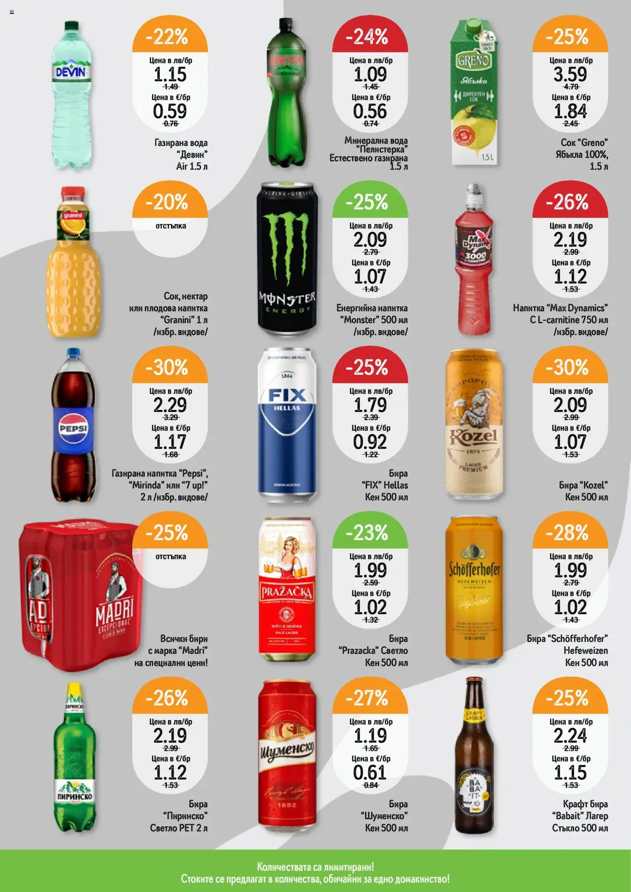  | Страница: 6 | Продукти: Вода, Бира, Кен, Напитка
