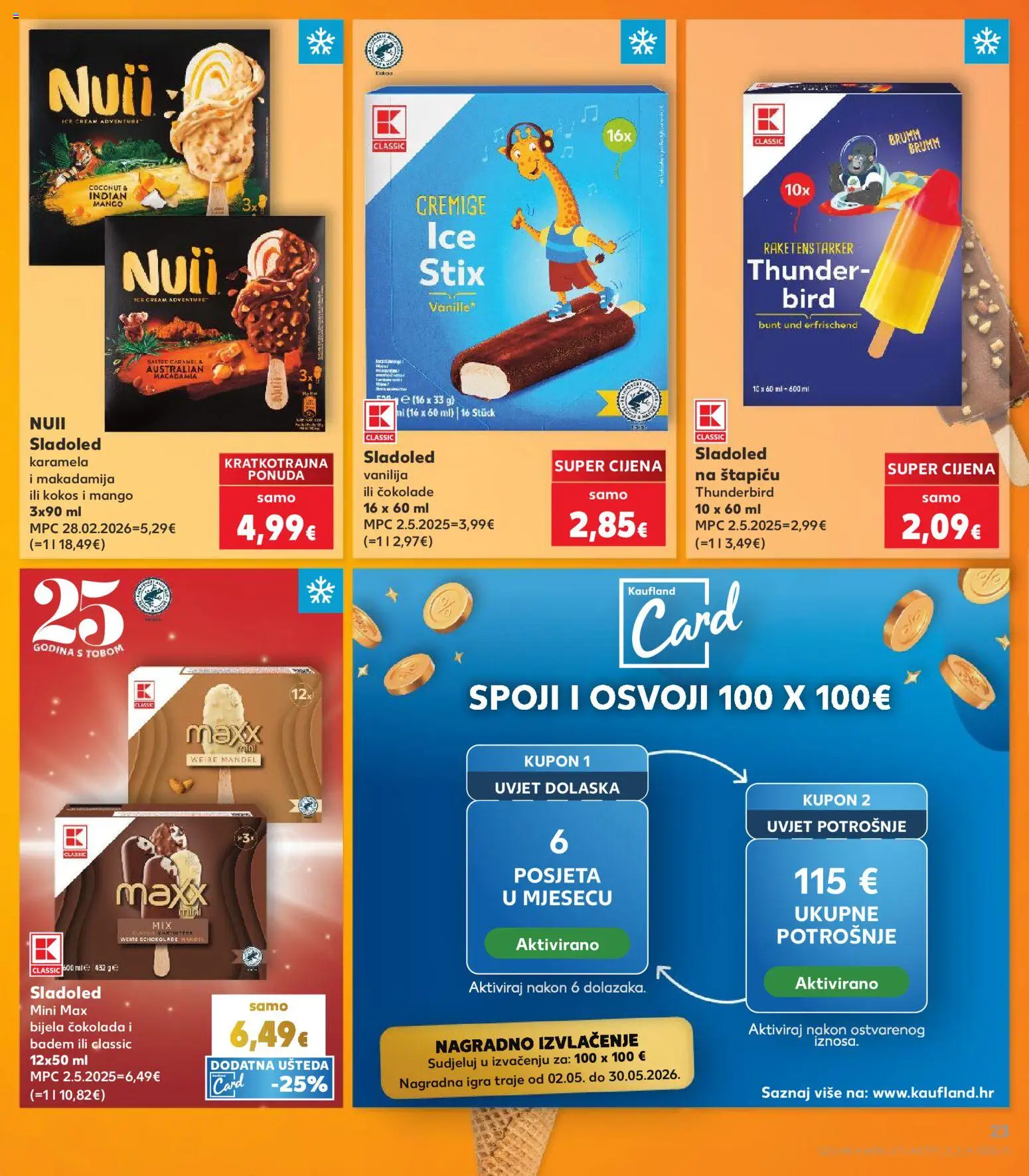 Kaufland katalog | vrijedi od 29.04.2026 | Stranica: 23 | Proizvodi: Mango, Badem, Karamela, Igra